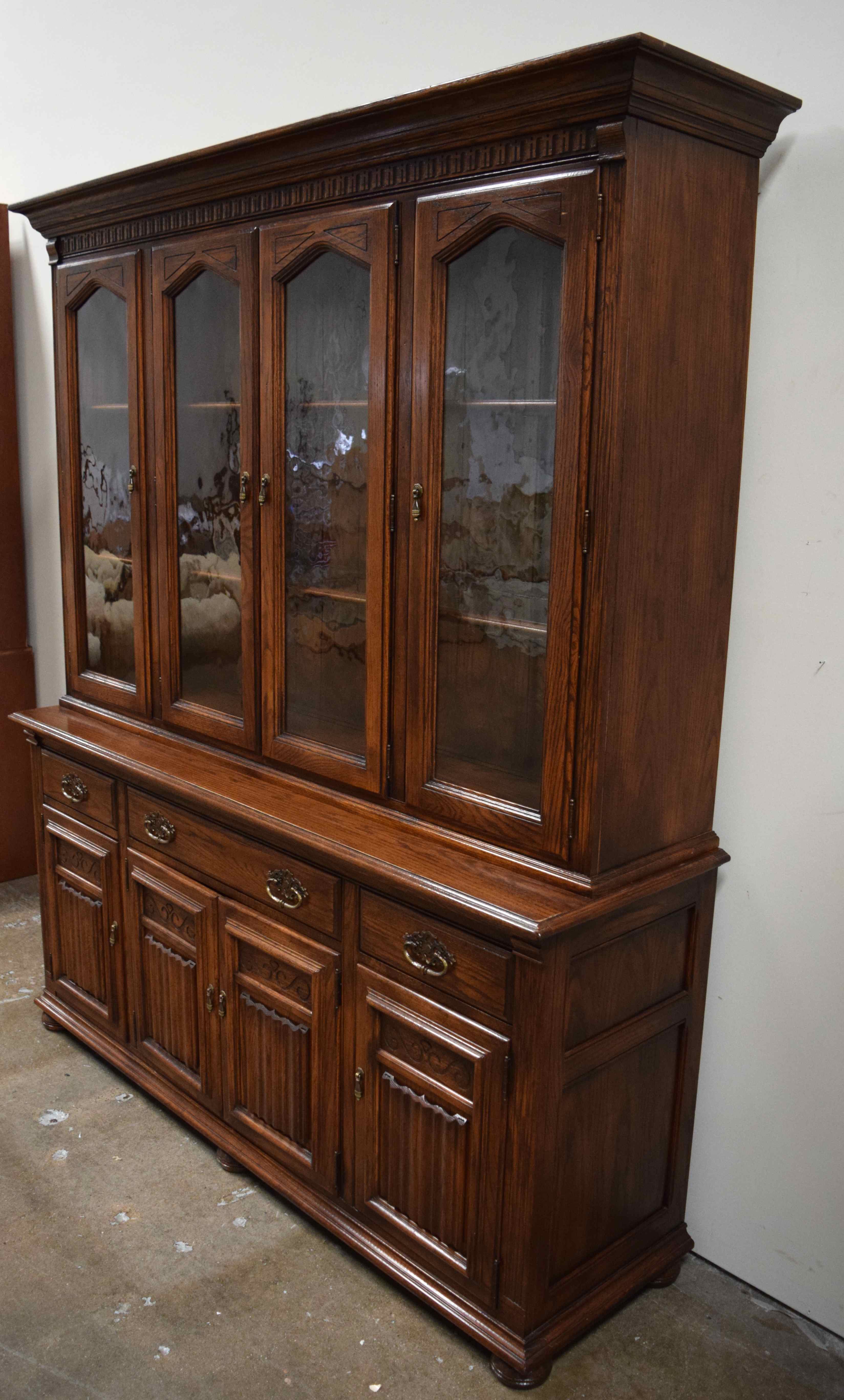 Ethan Allen Royal Charter China Hutch and Base