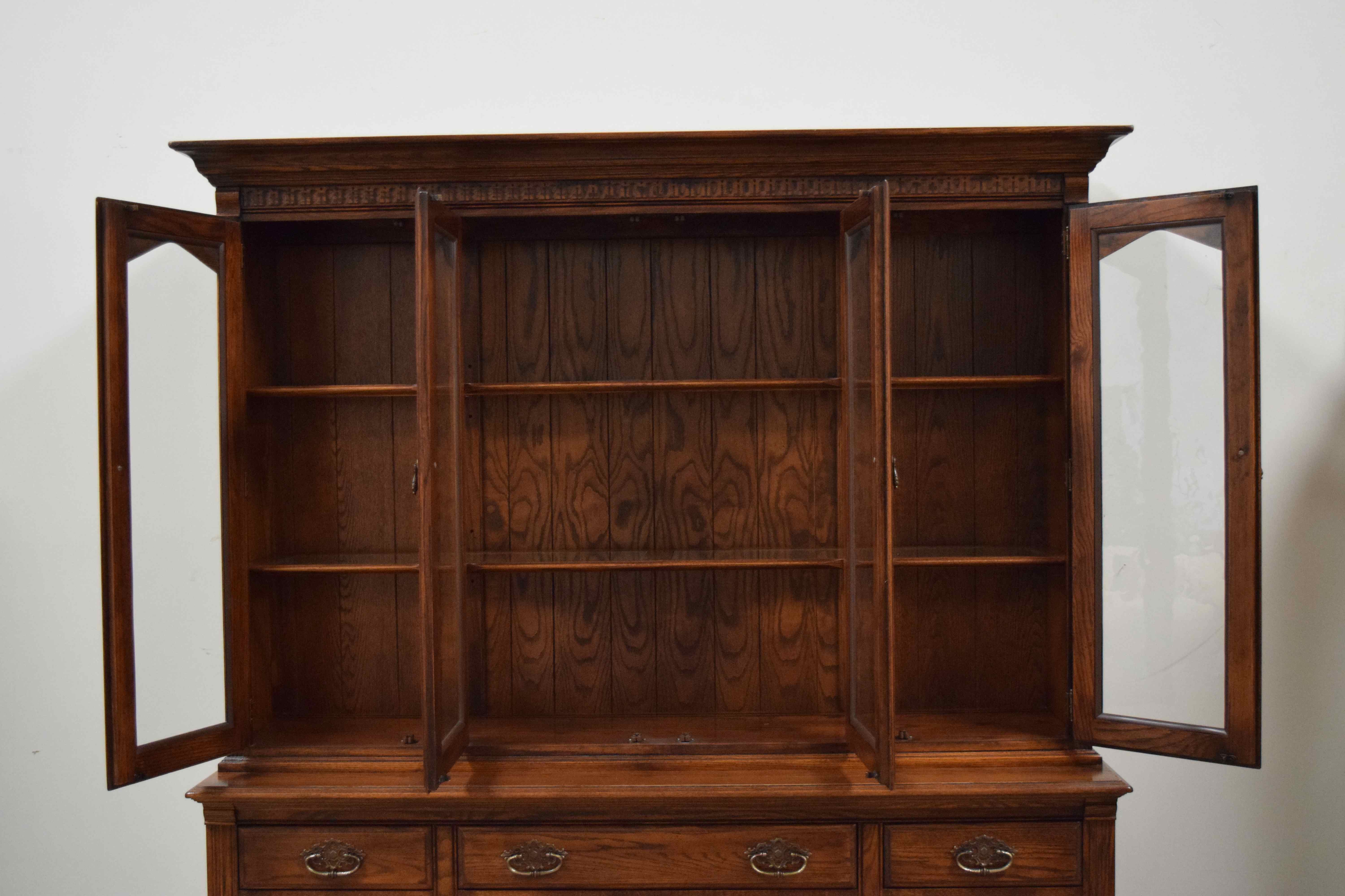 Ethan Allen Royal Charter China Hutch and Base