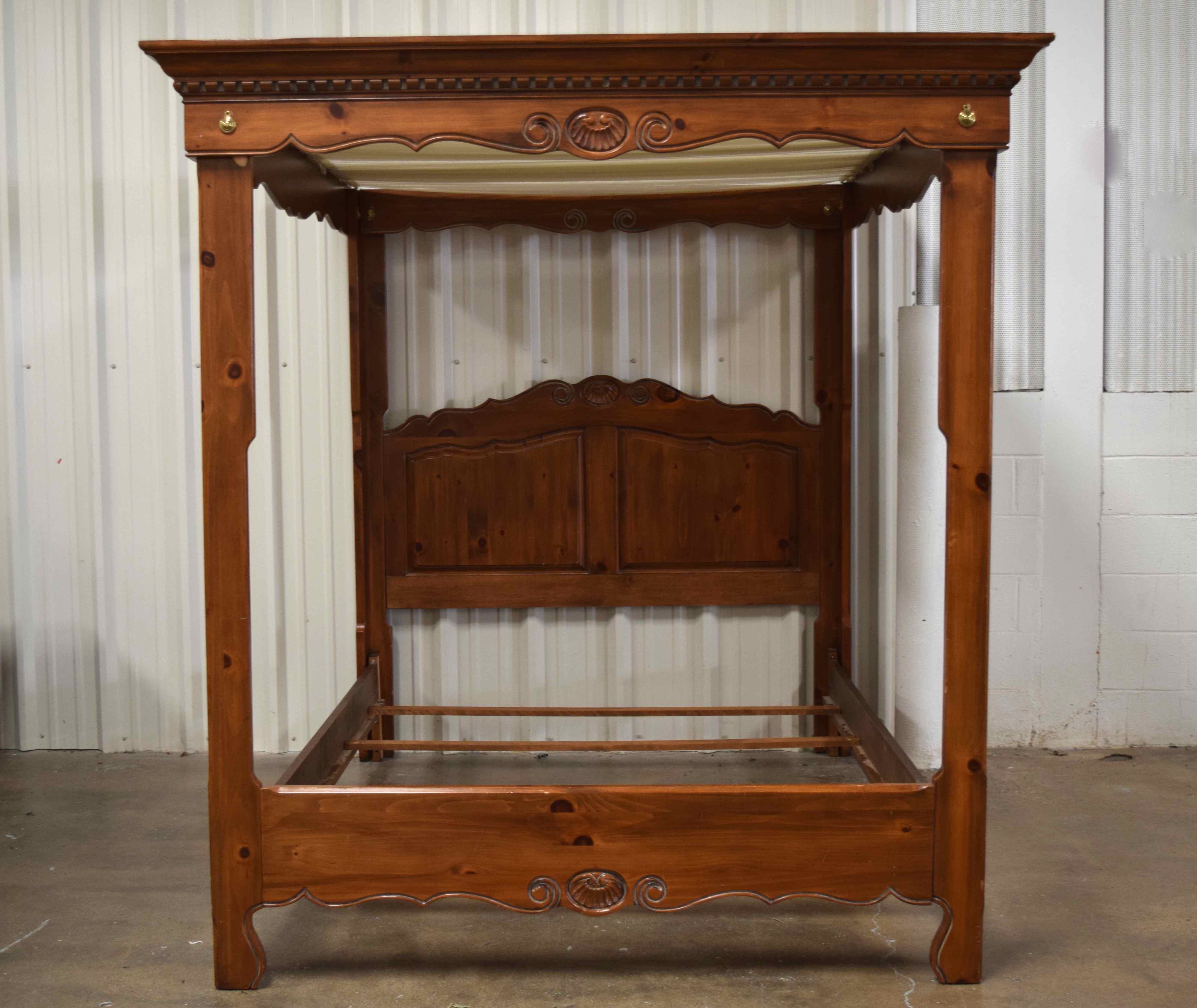 Ethan Allen Four-Poster Queen Size Bed