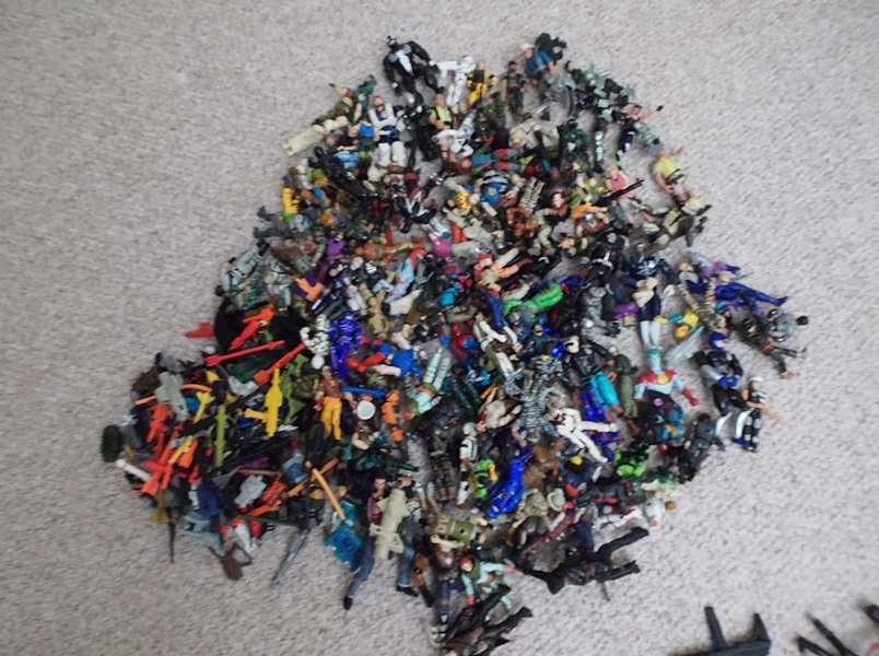Large Lot of Vintage Action Figures 