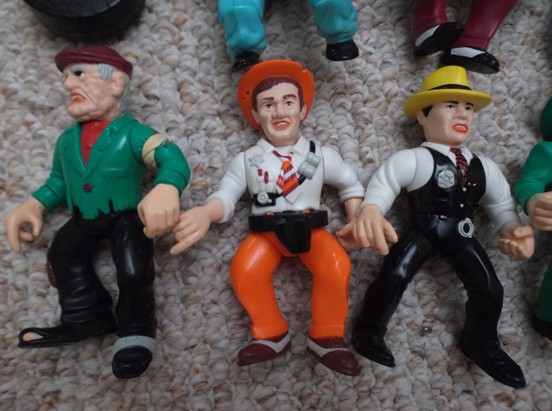 Collection of Disney Dick Tracy Playmate Figures
