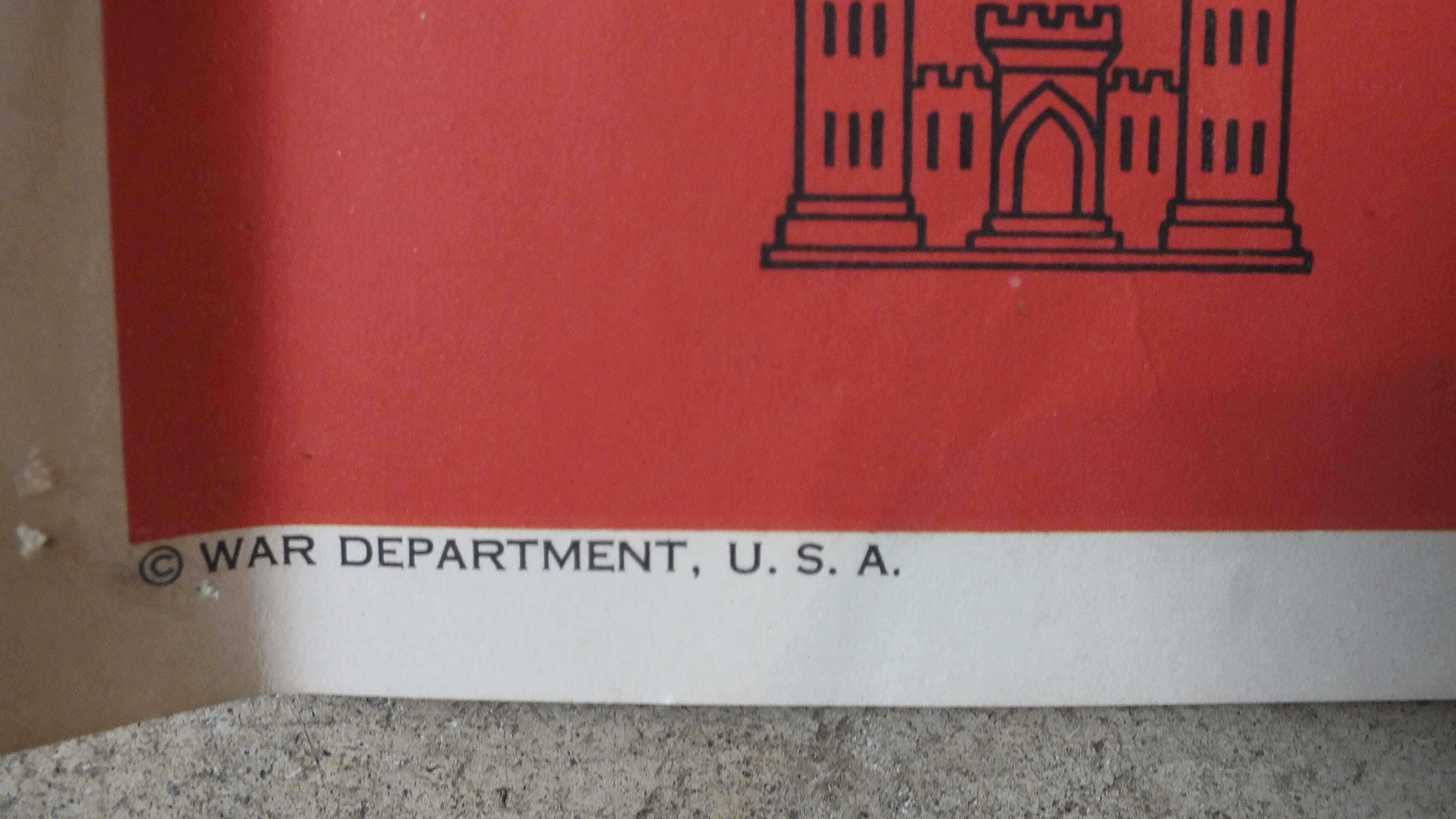 1942 "We Clear The Way" World War II Poster