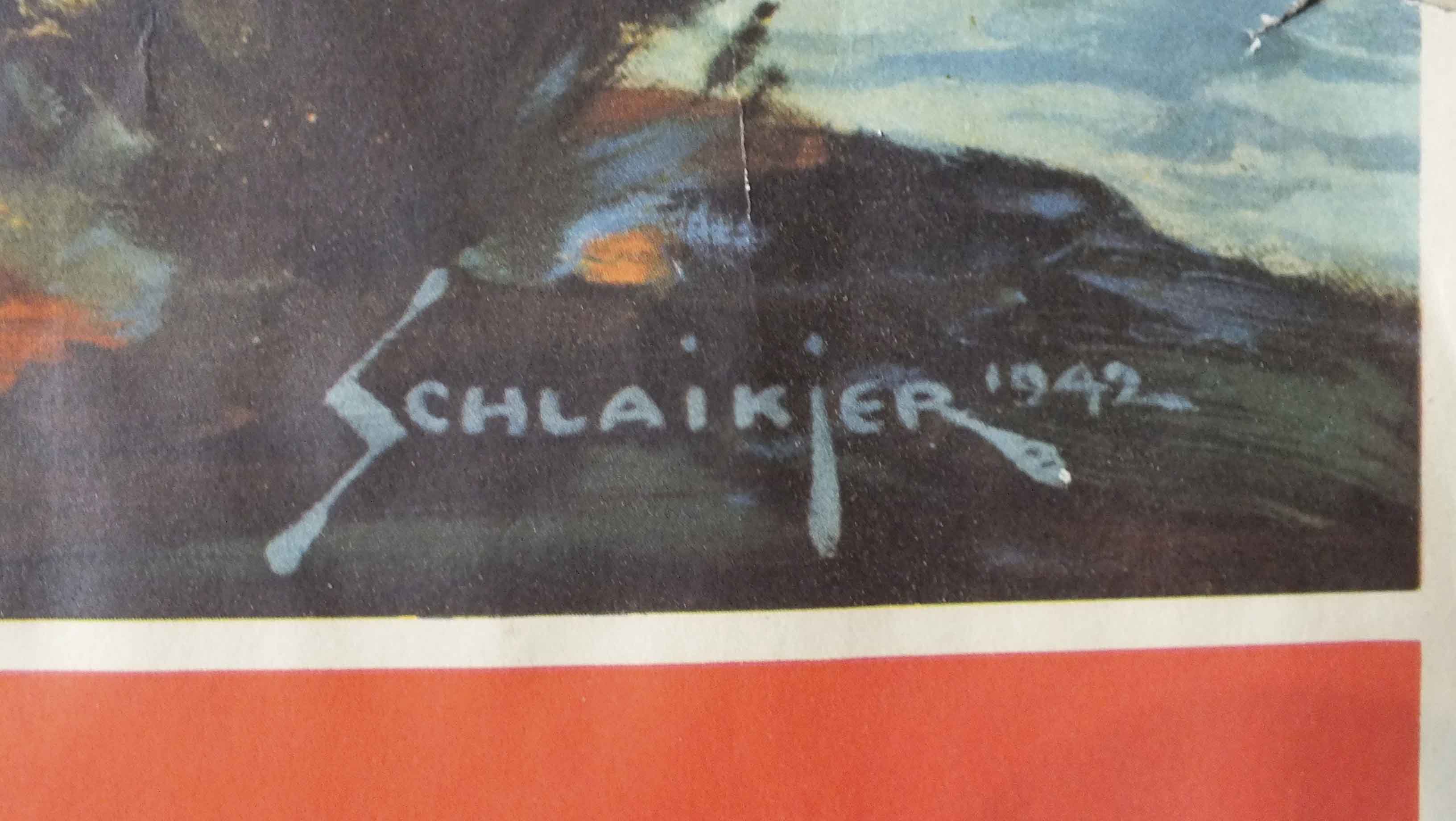 1942 "We Clear The Way" World War II Poster