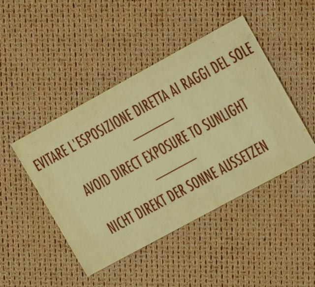 Massimo Cruciani Original Glass Painting Titled "Colonna Toscana"