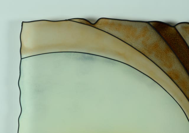 Massimo Cruciani Original Glass Painting Titled "Colonna Toscana"