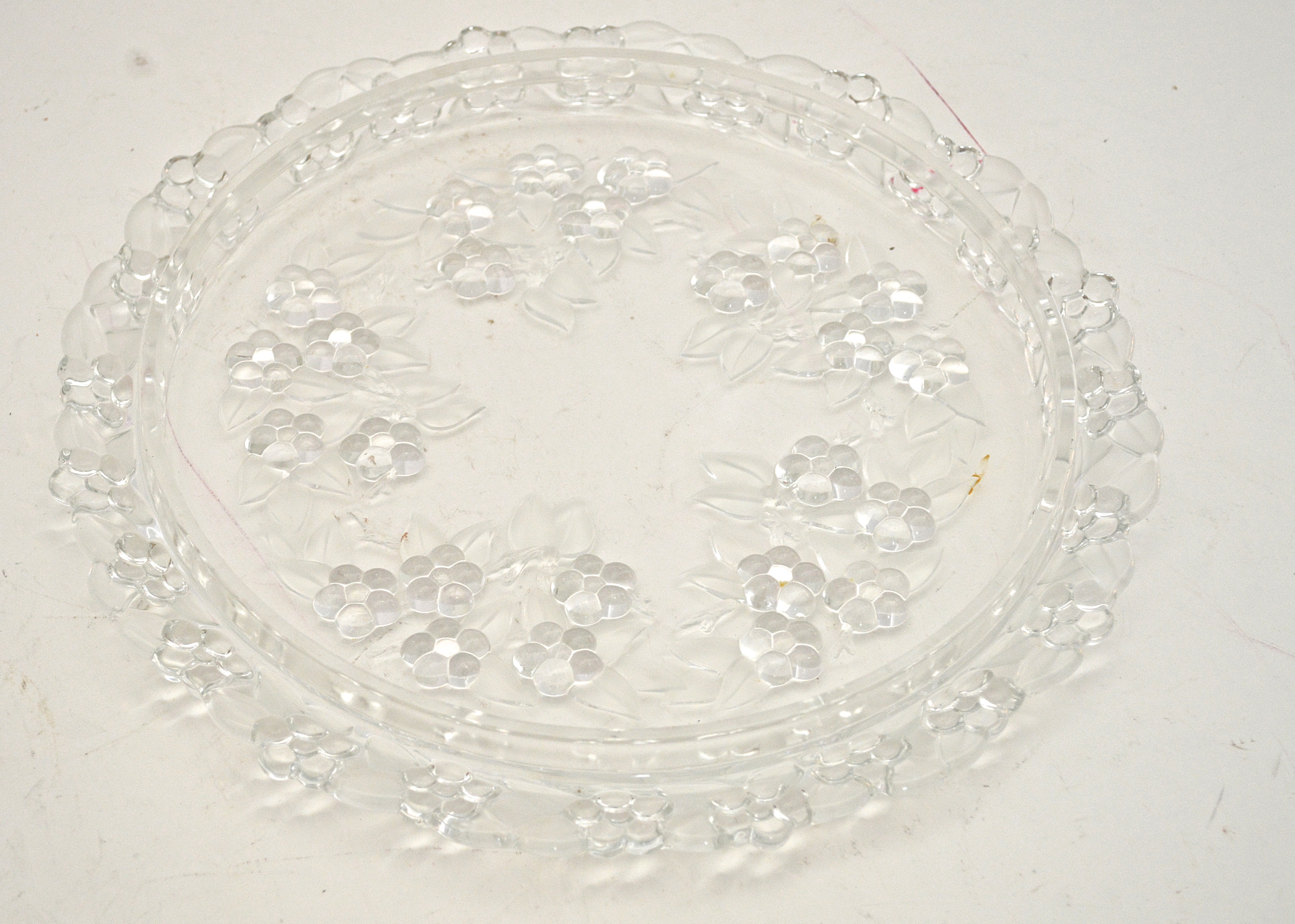 Nine Decorative Glass Trays Including Walther-Glas Canape Tray