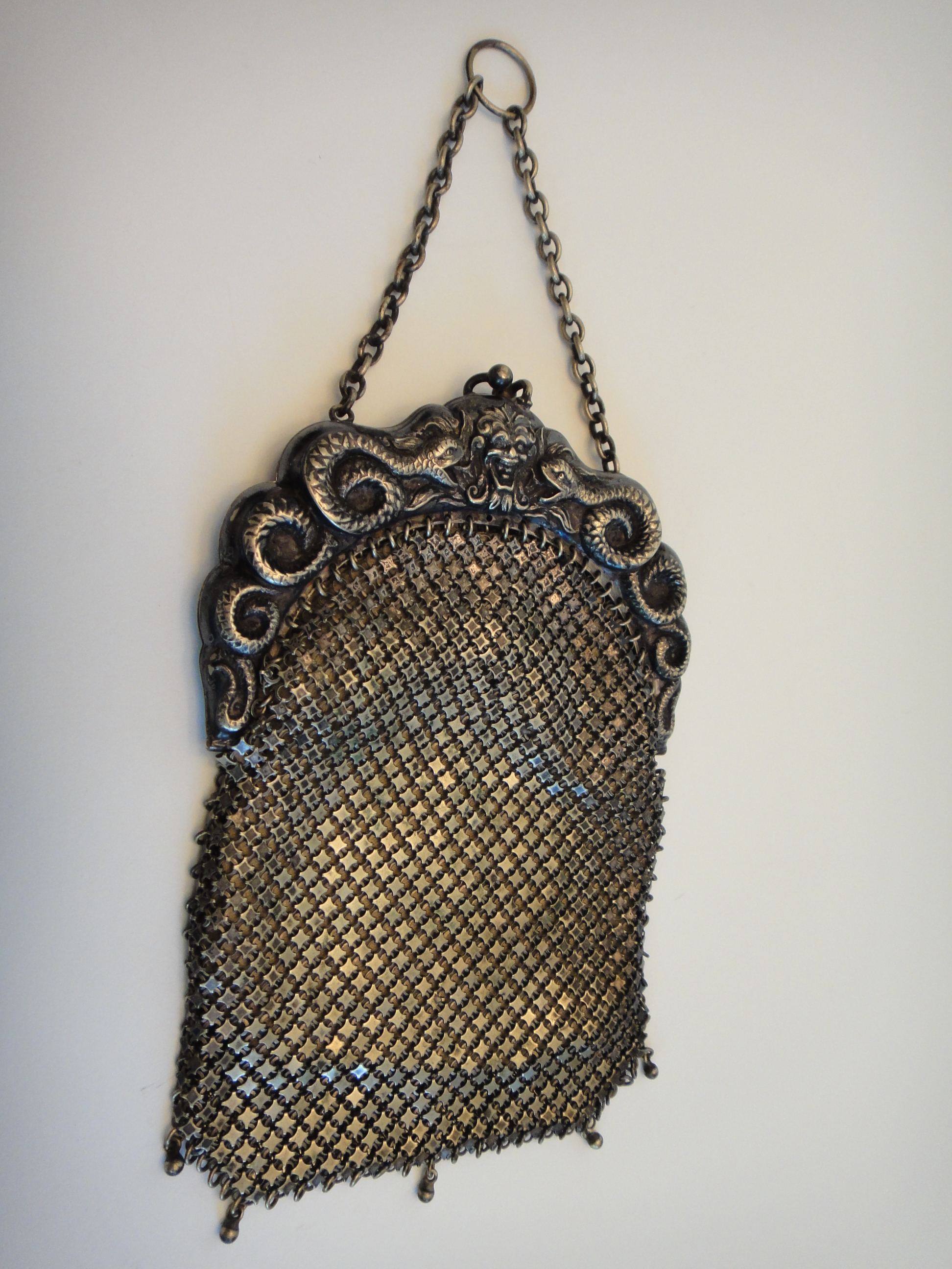 Antique German Silver Mesh Purse