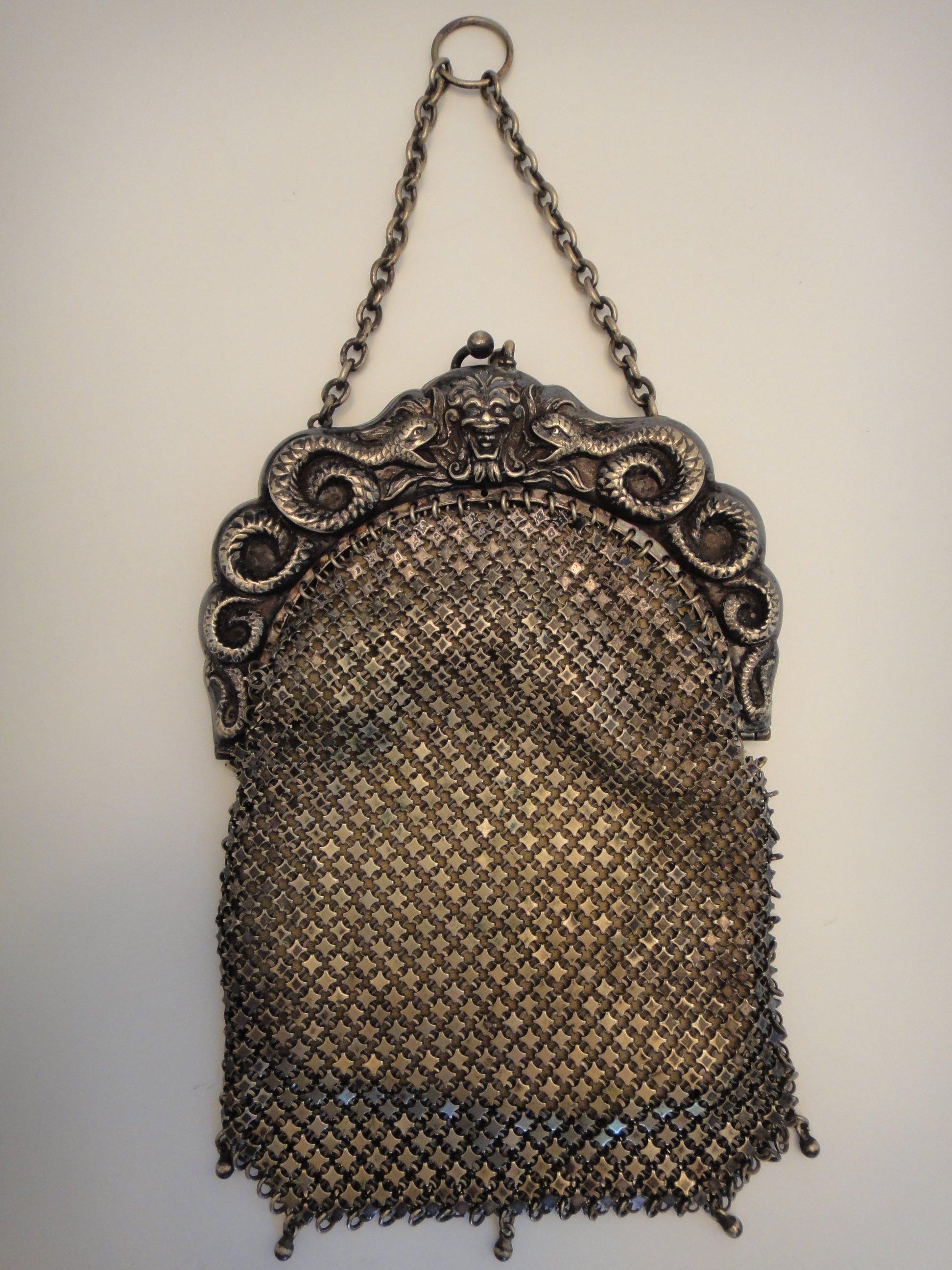Antique German Silver Mesh Purse