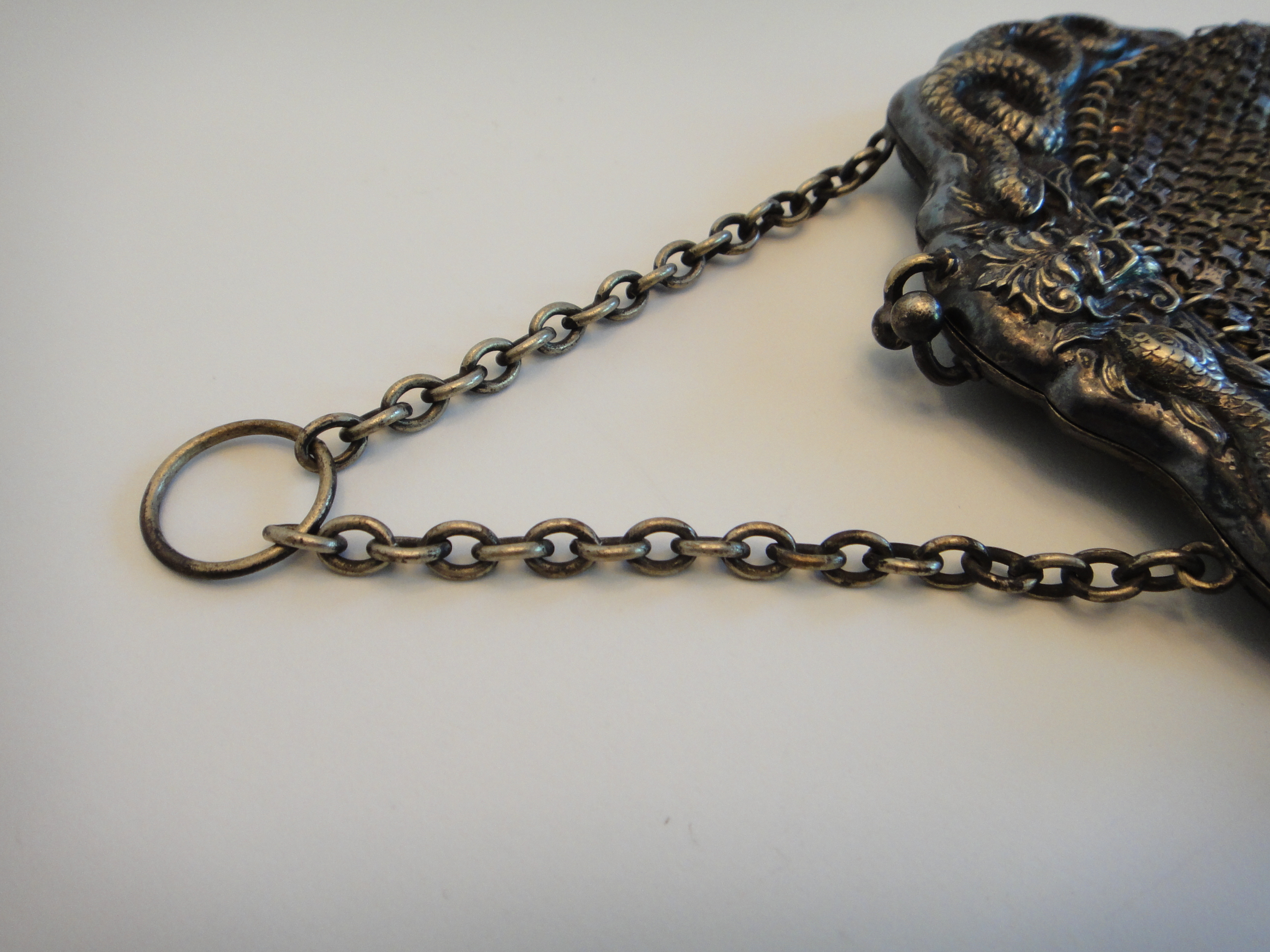 Antique German Silver Mesh Purse