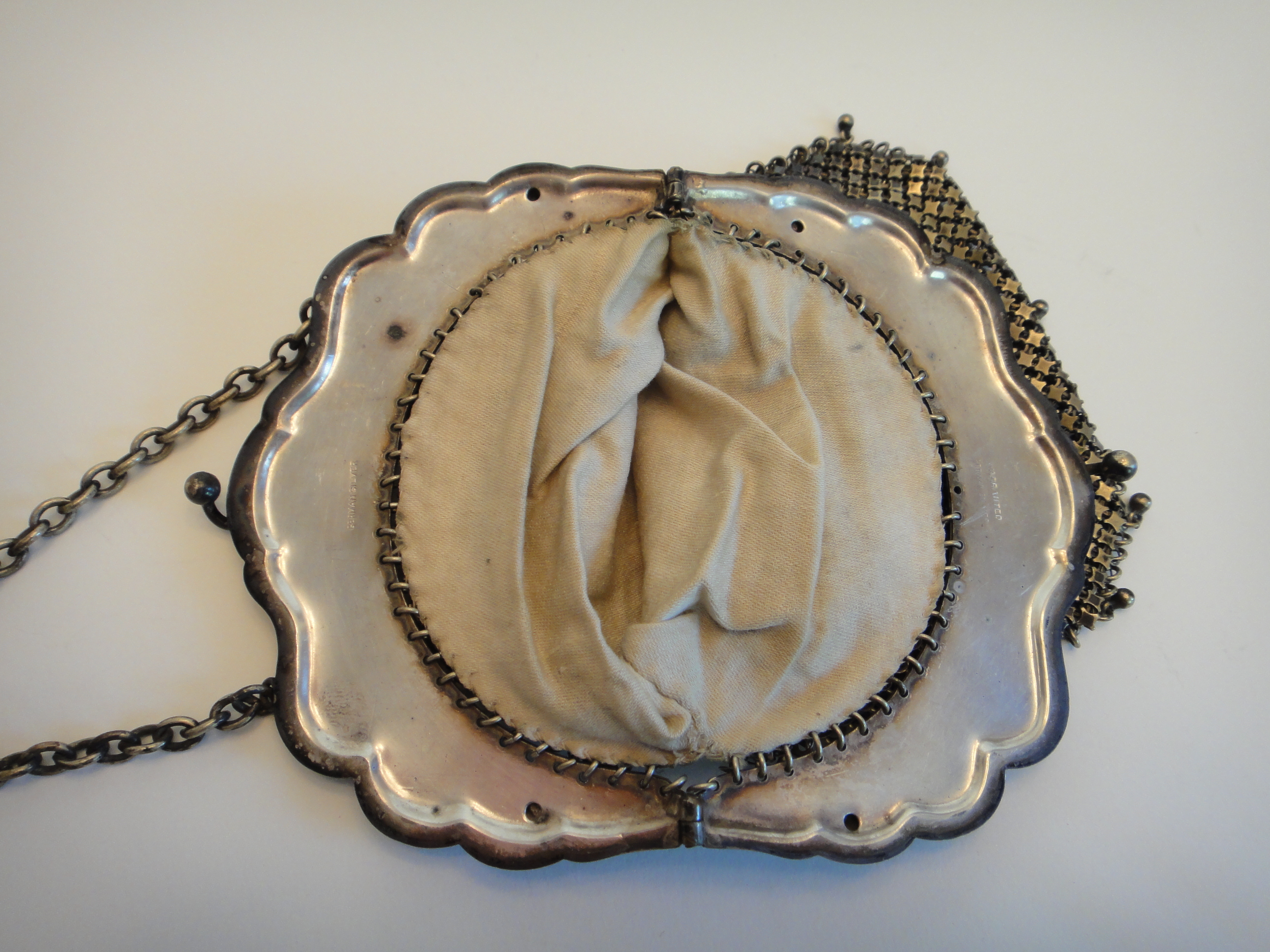 Antique German Silver Mesh Purse