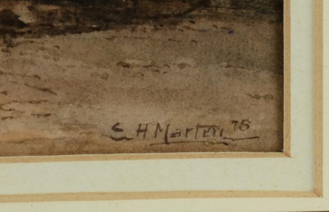 Original E.H. Marten Watercolor on Paper Painting