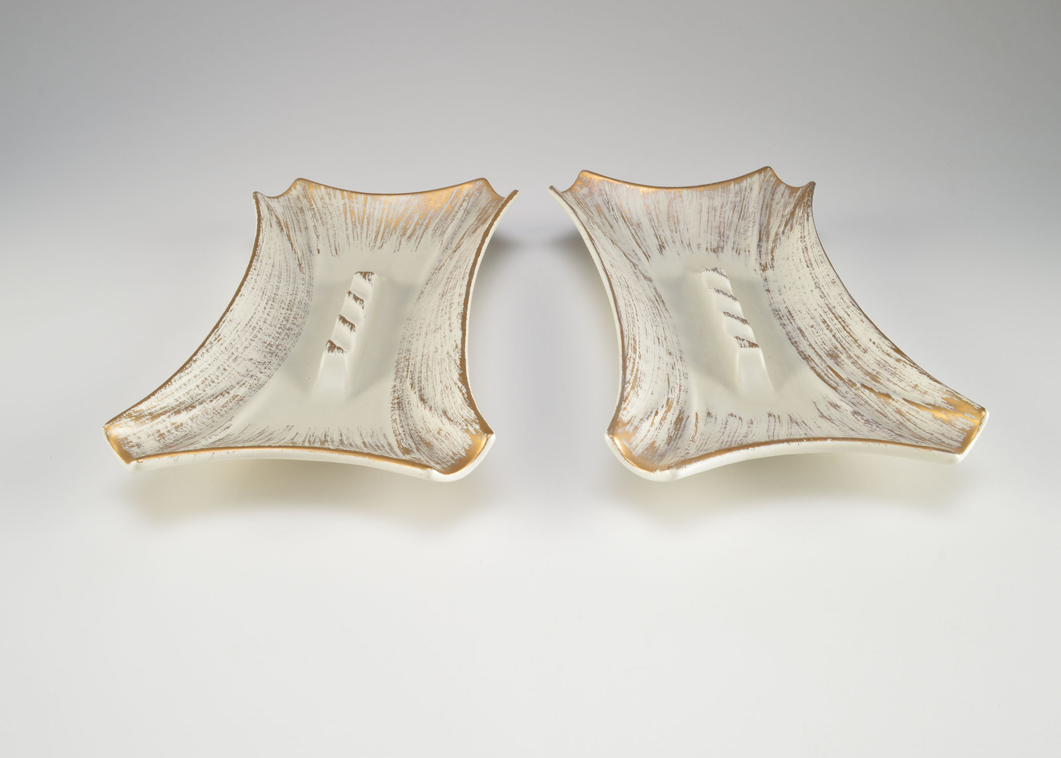 Royal Haeger Gold Brushed Ash Receivers