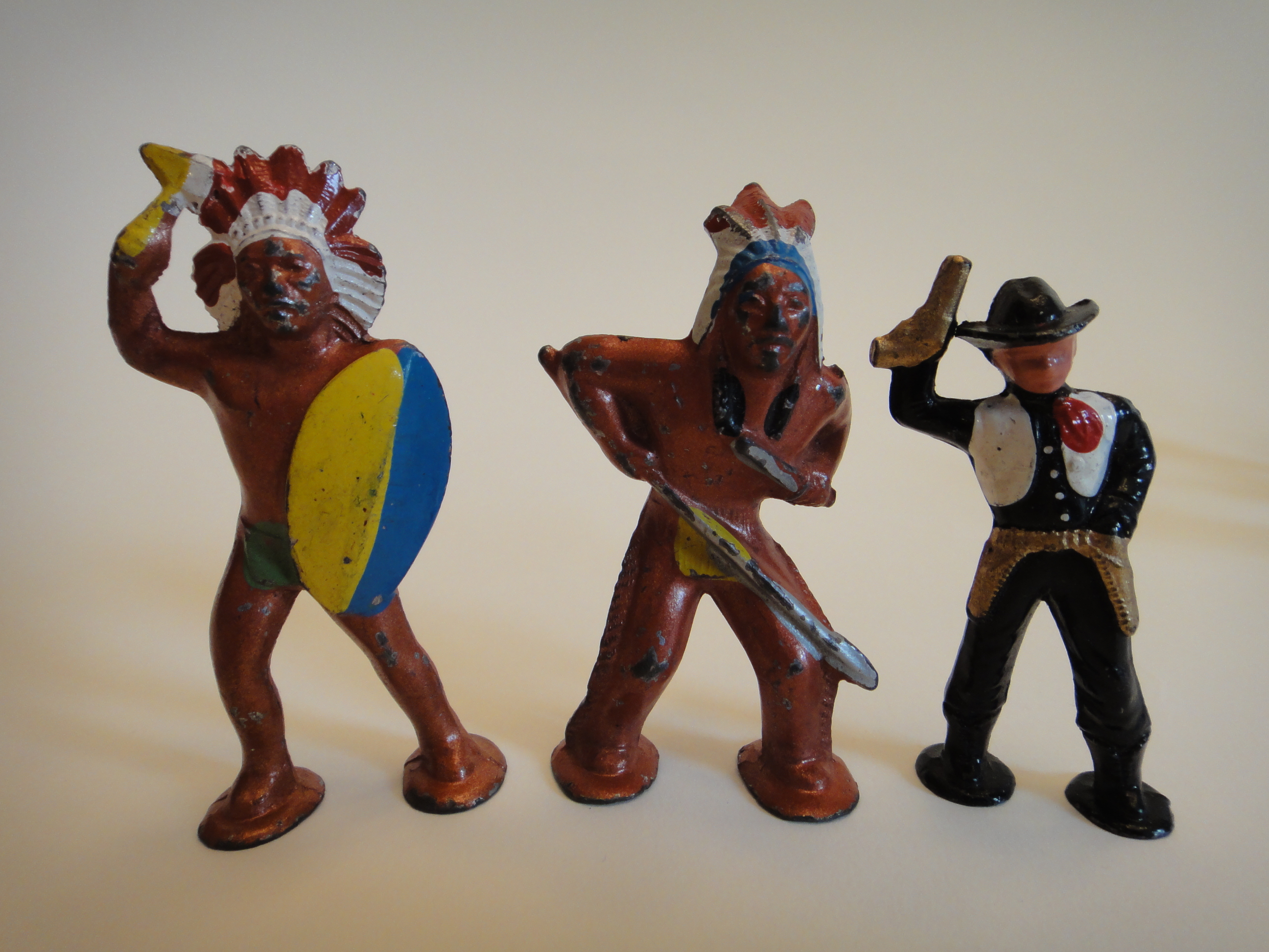 Vintage Metal Toy Cowboys & Indians