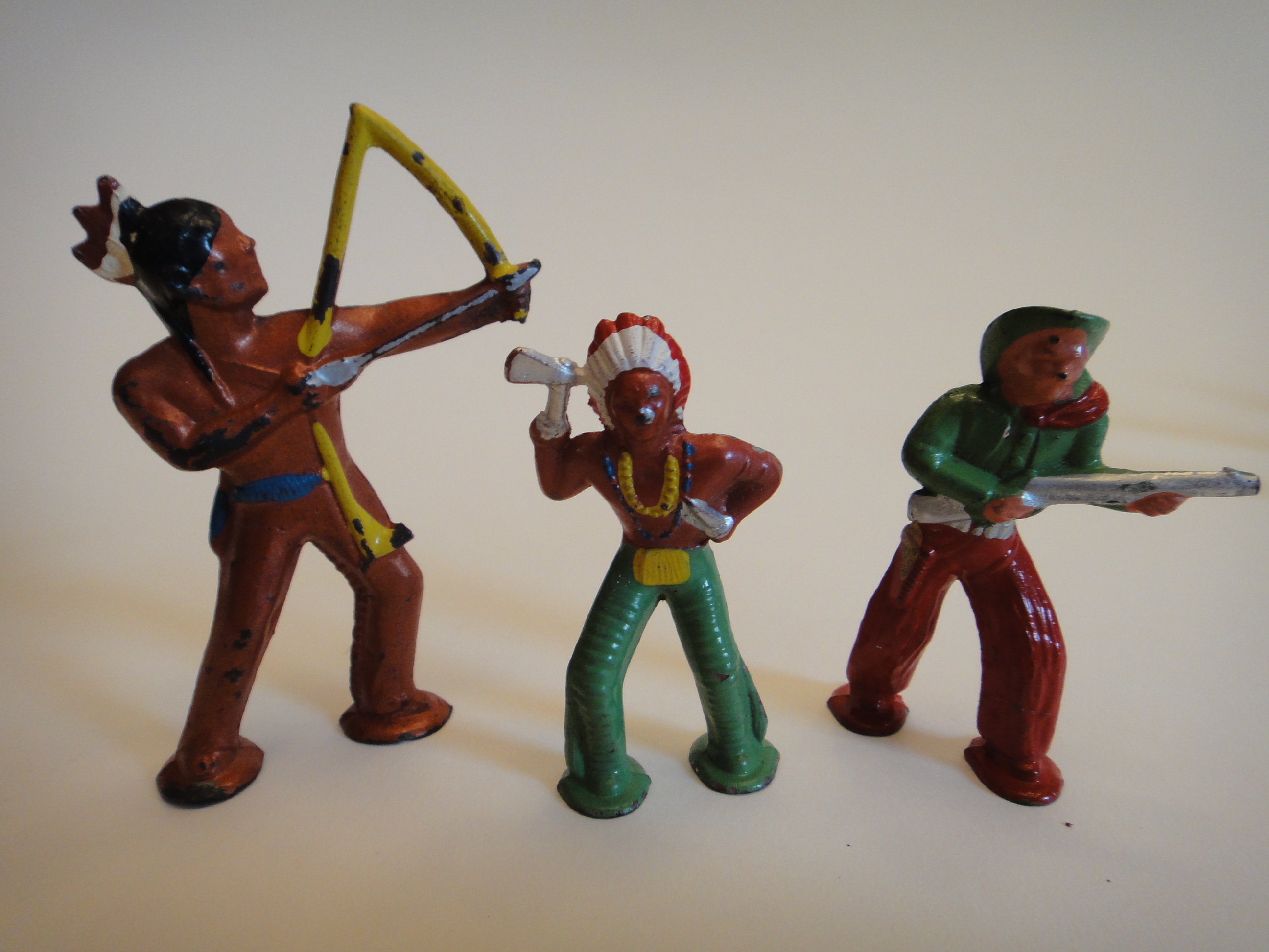 Vintage Metal Toy Cowboys & Indians