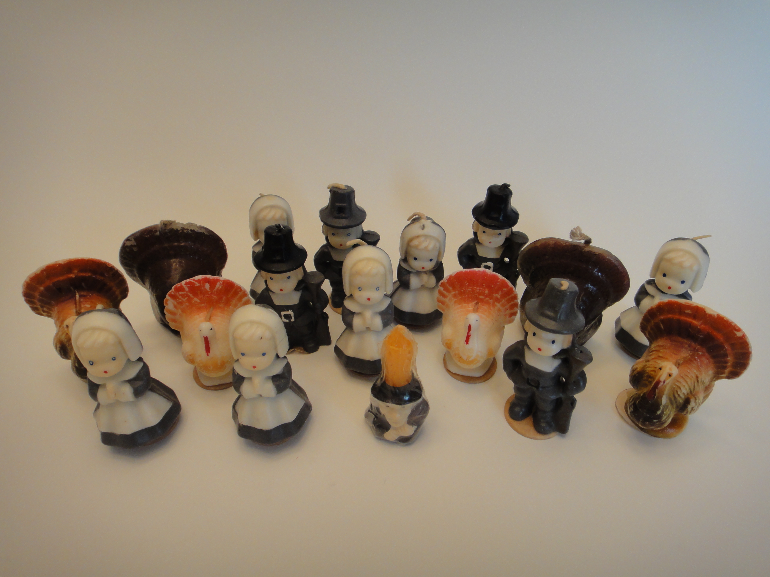 Collection of Vintage Thanksgiving Gurley Candles