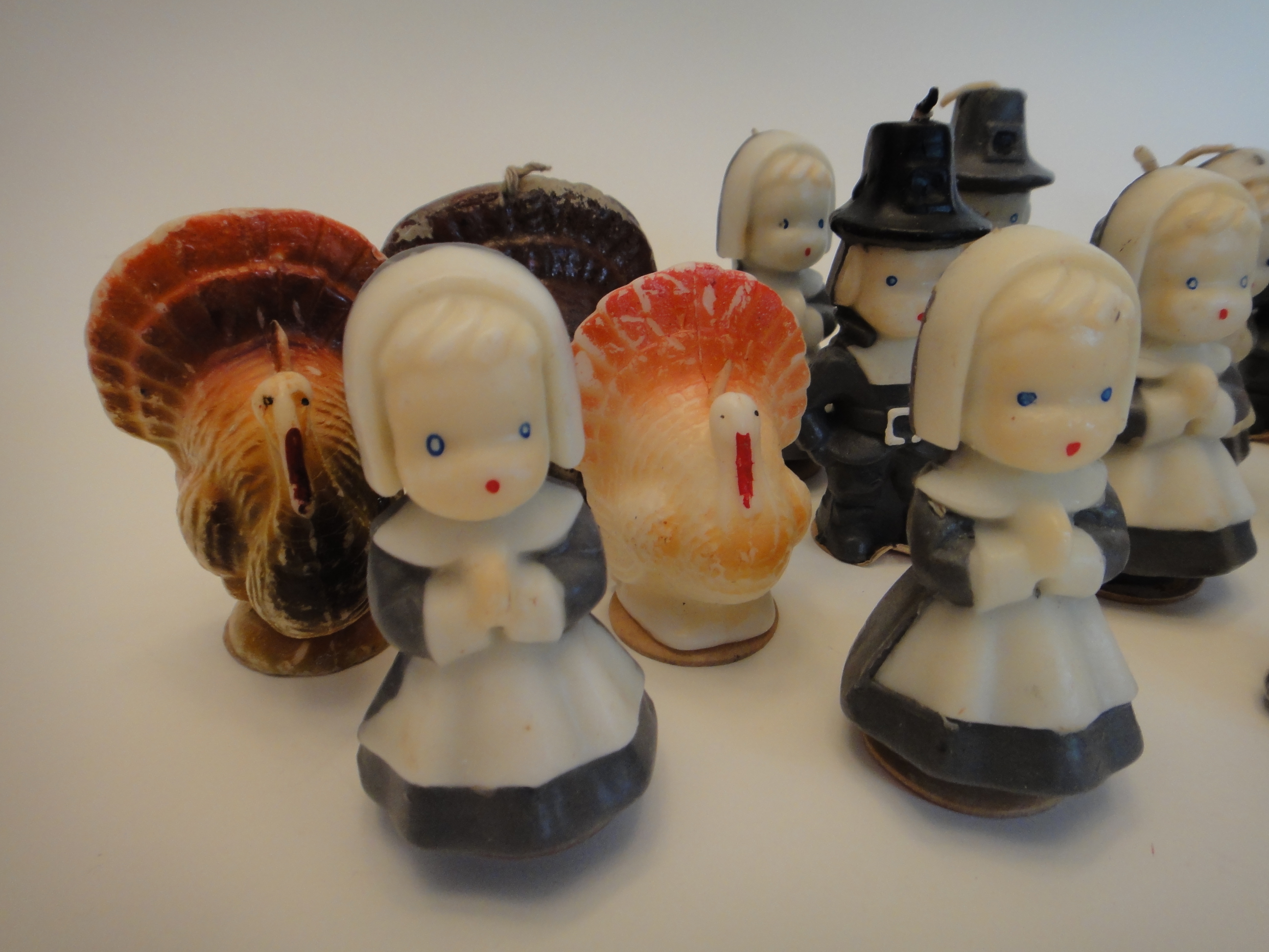 Collection of Vintage Thanksgiving Gurley Candles