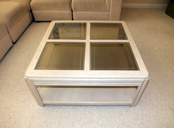 Square Coffee Table and Matching Side Table