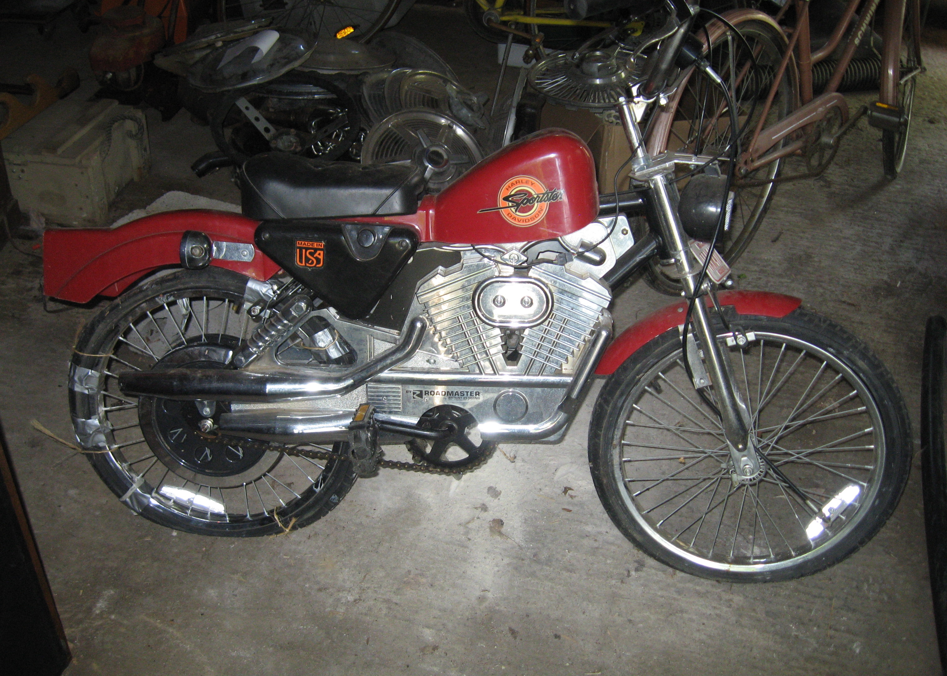 Vintage Harley-Davidson Sportster Bicycle Made by Roadmaster