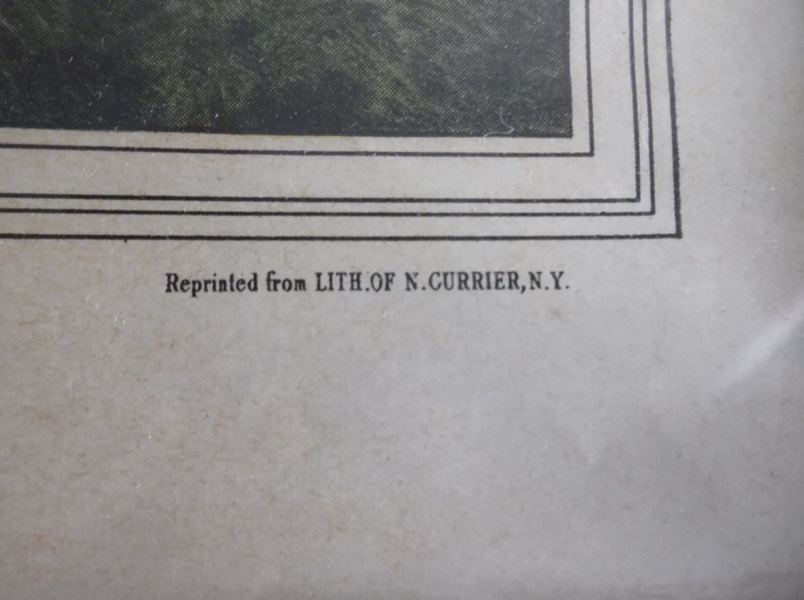 Three Framed Vintage Currier & Ives Prints 