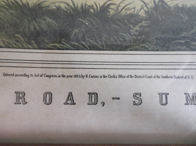 Three Framed Vintage Currier & Ives Prints 