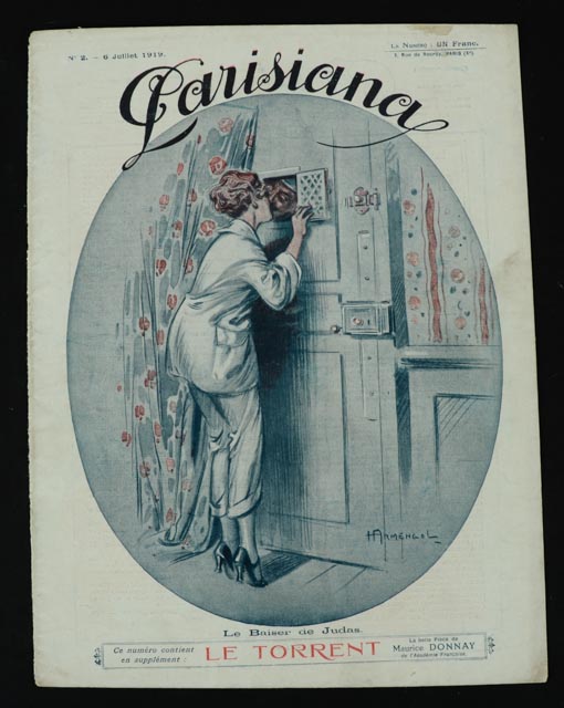 1919 "Parisiana" French Magazine Color Offset Lithographs