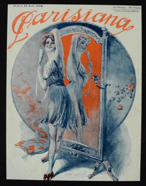 1919 "Parisiana" French Magazine Color Offset Lithographs