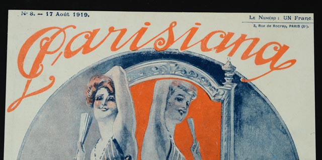 1919 "Parisiana" French Magazine Color Offset Lithographs