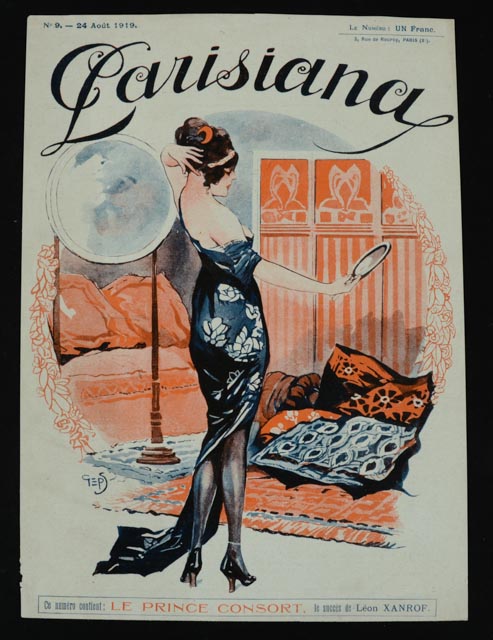 1919 "Parisiana" French Magazine Color Offset Lithographs