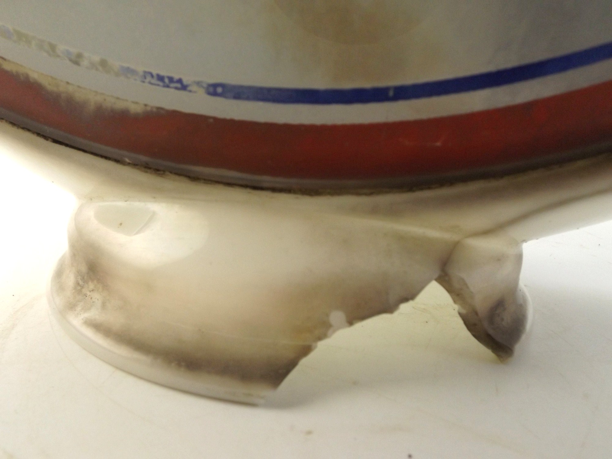 Vintage French Bauer Glass Advertising Globe