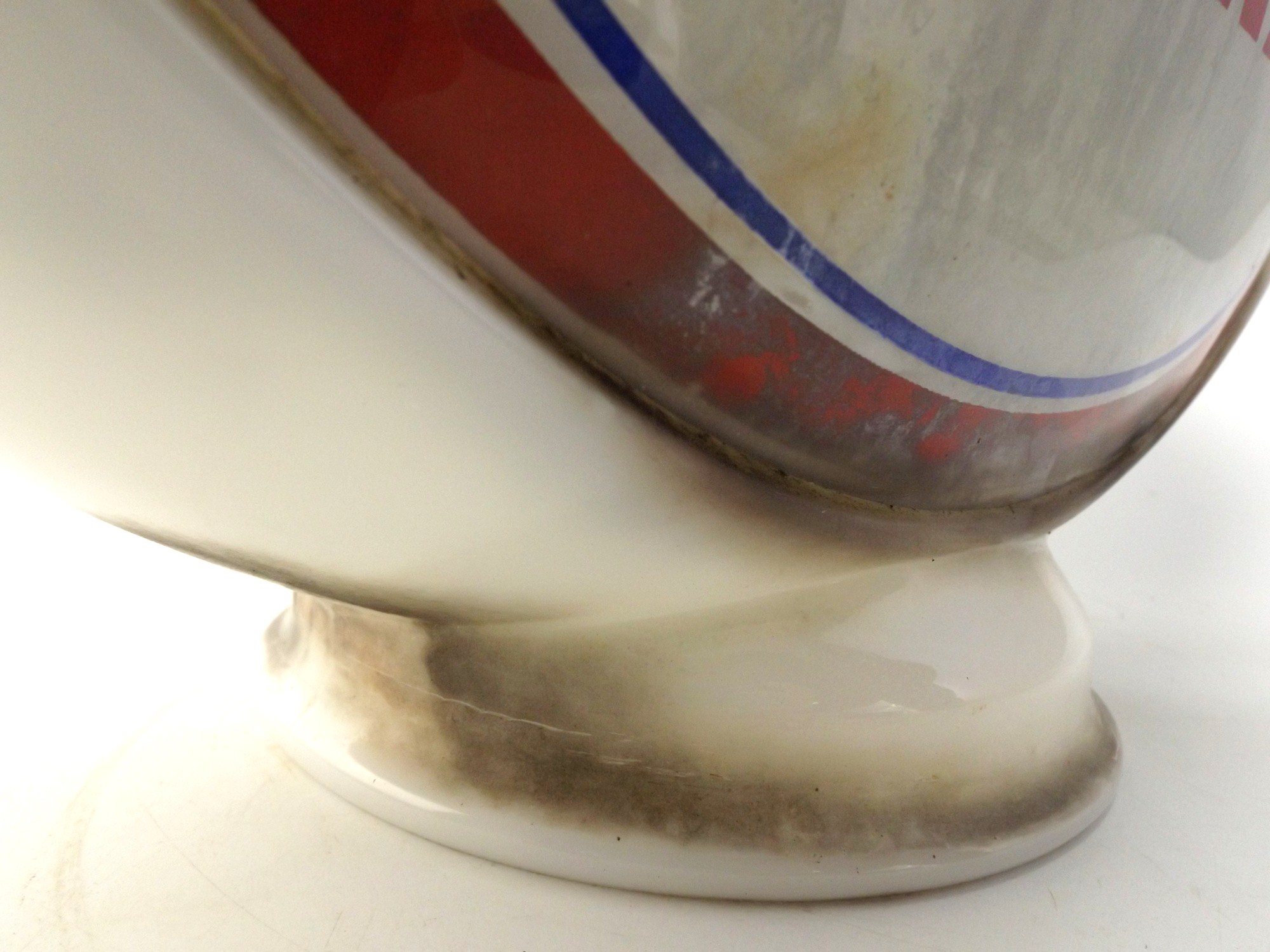 Vintage French Bauer Glass Advertising Globe