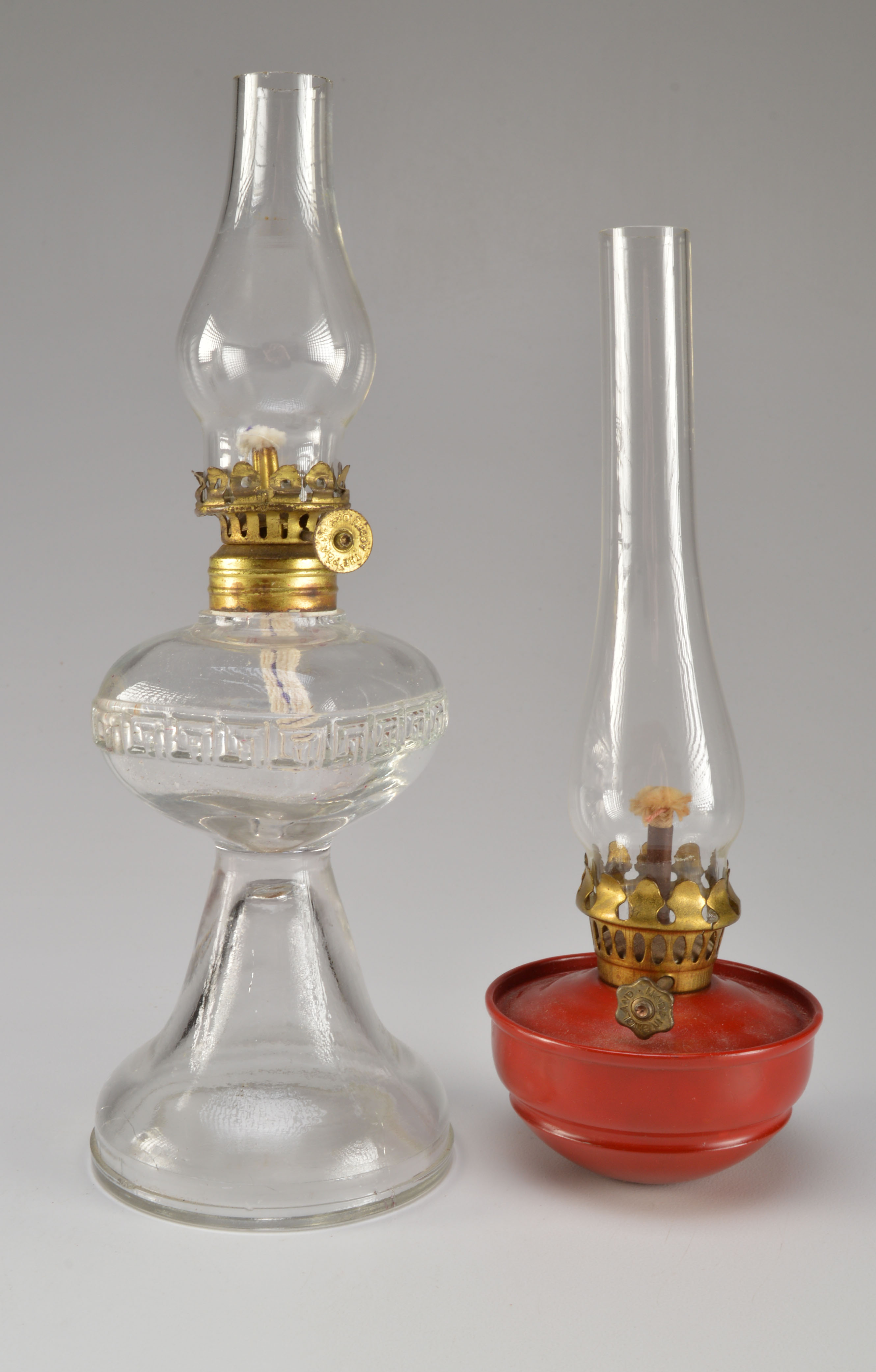 Four Miniature Oil Lamps