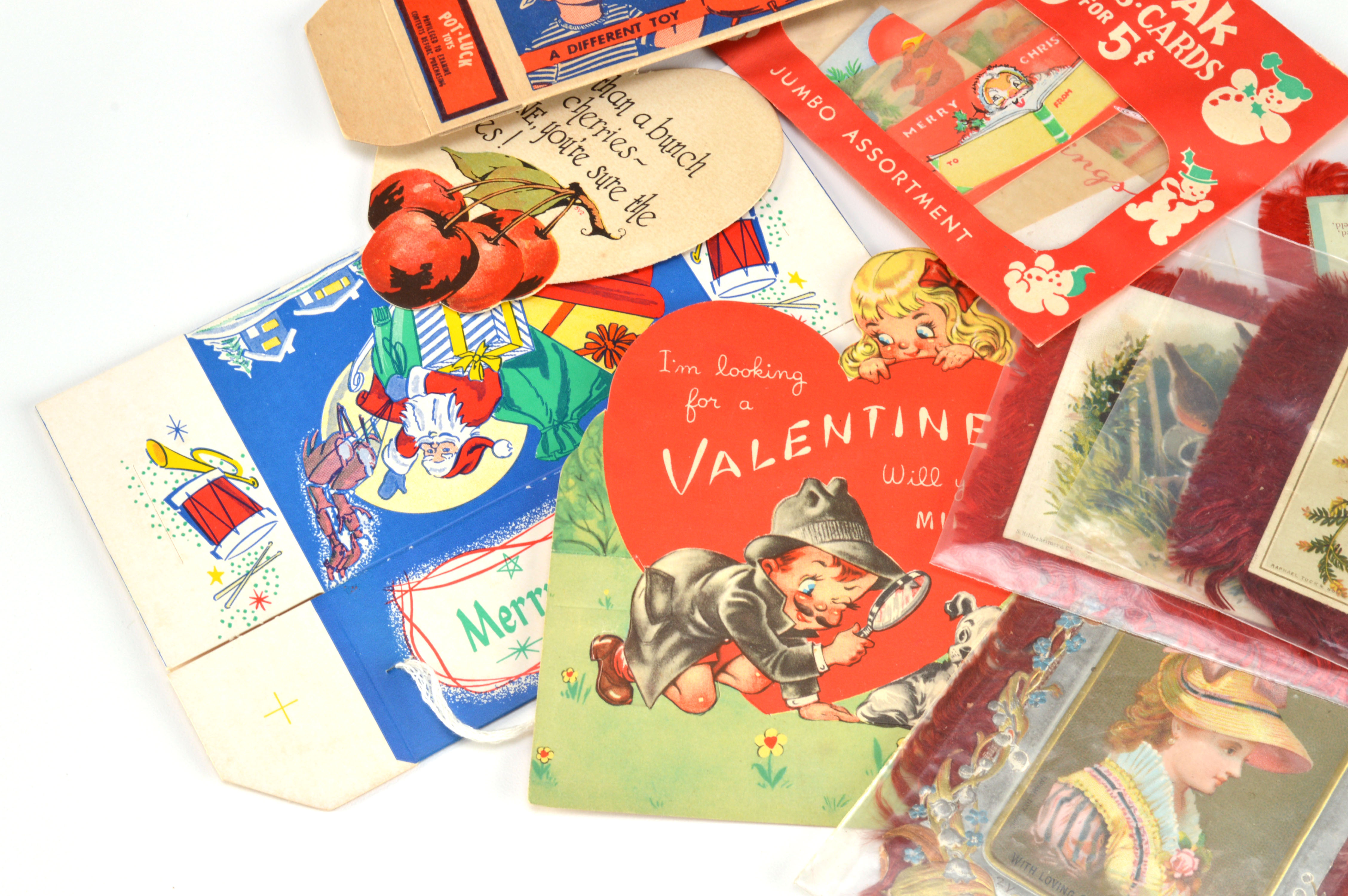Vintage Christmas, New Year and Valentine Ephemera