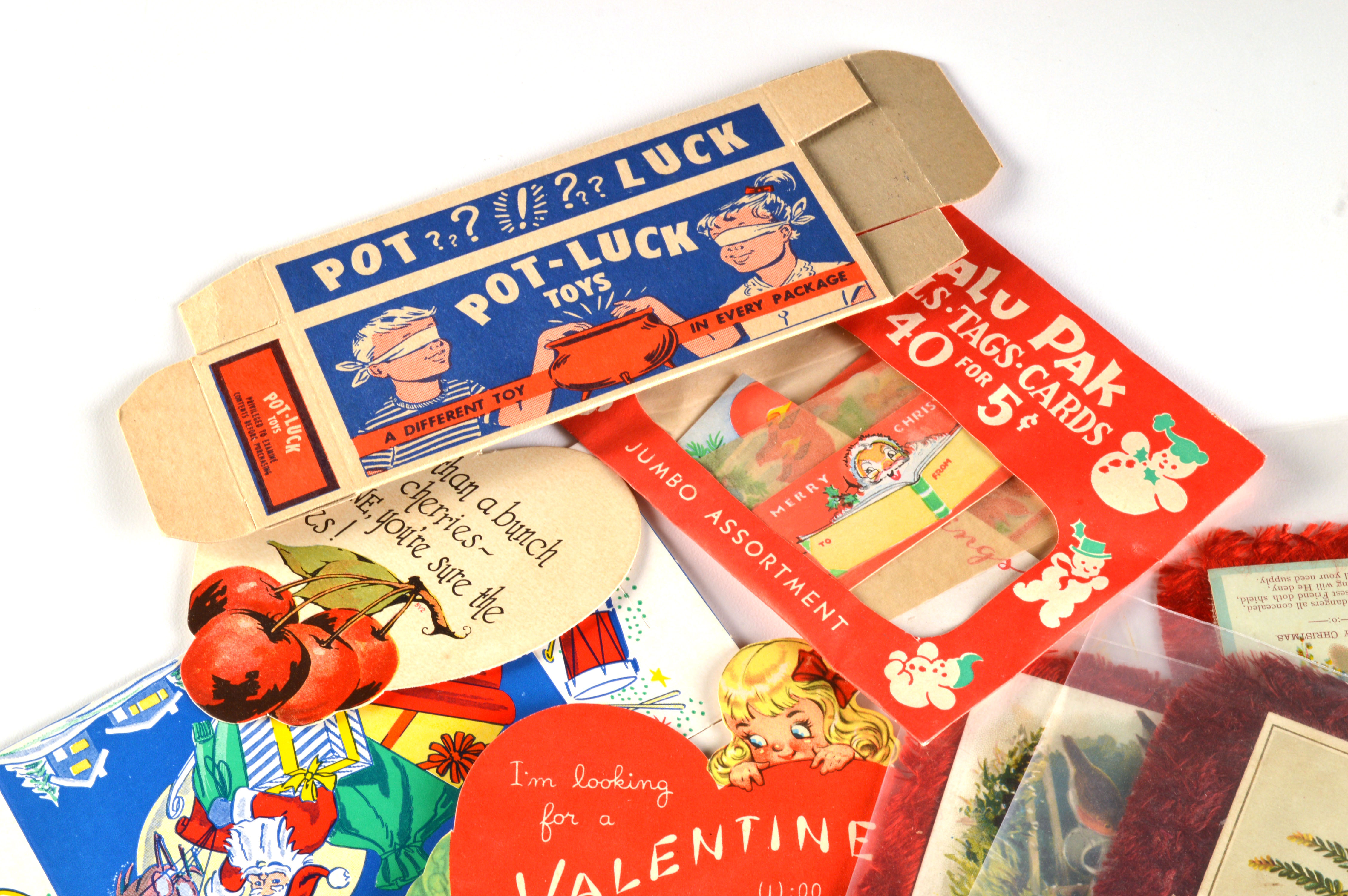 Vintage Christmas, New Year and Valentine Ephemera