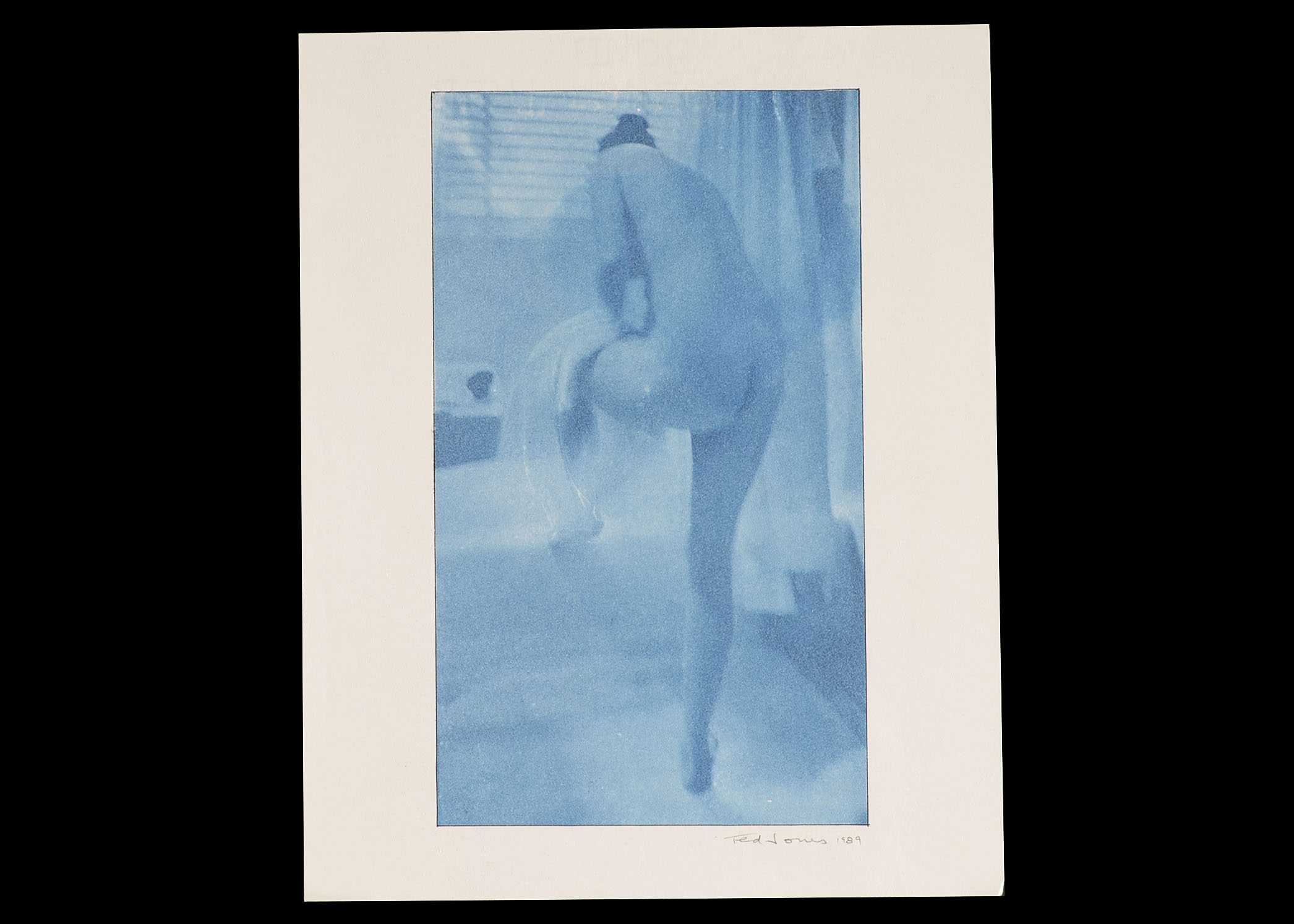 Ted Jones Nude Female in Bathroom Gum Print