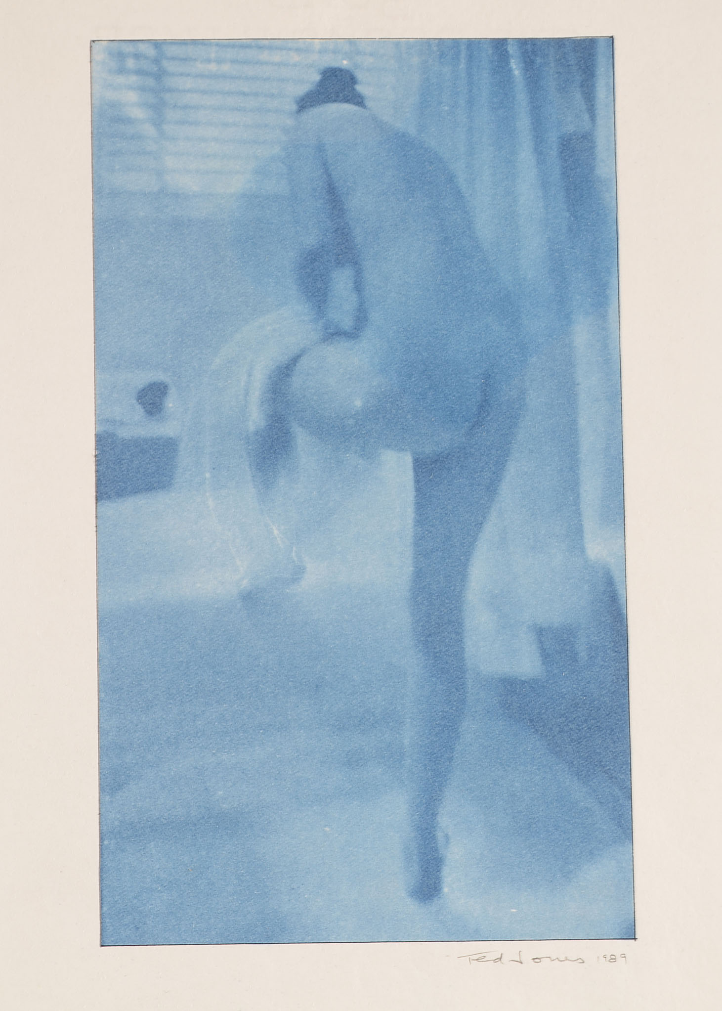 Ted Jones Nude Female in Bathroom Gum Print