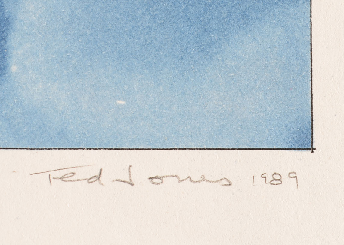 Ted Jones Nude Female in Bathroom Gum Print