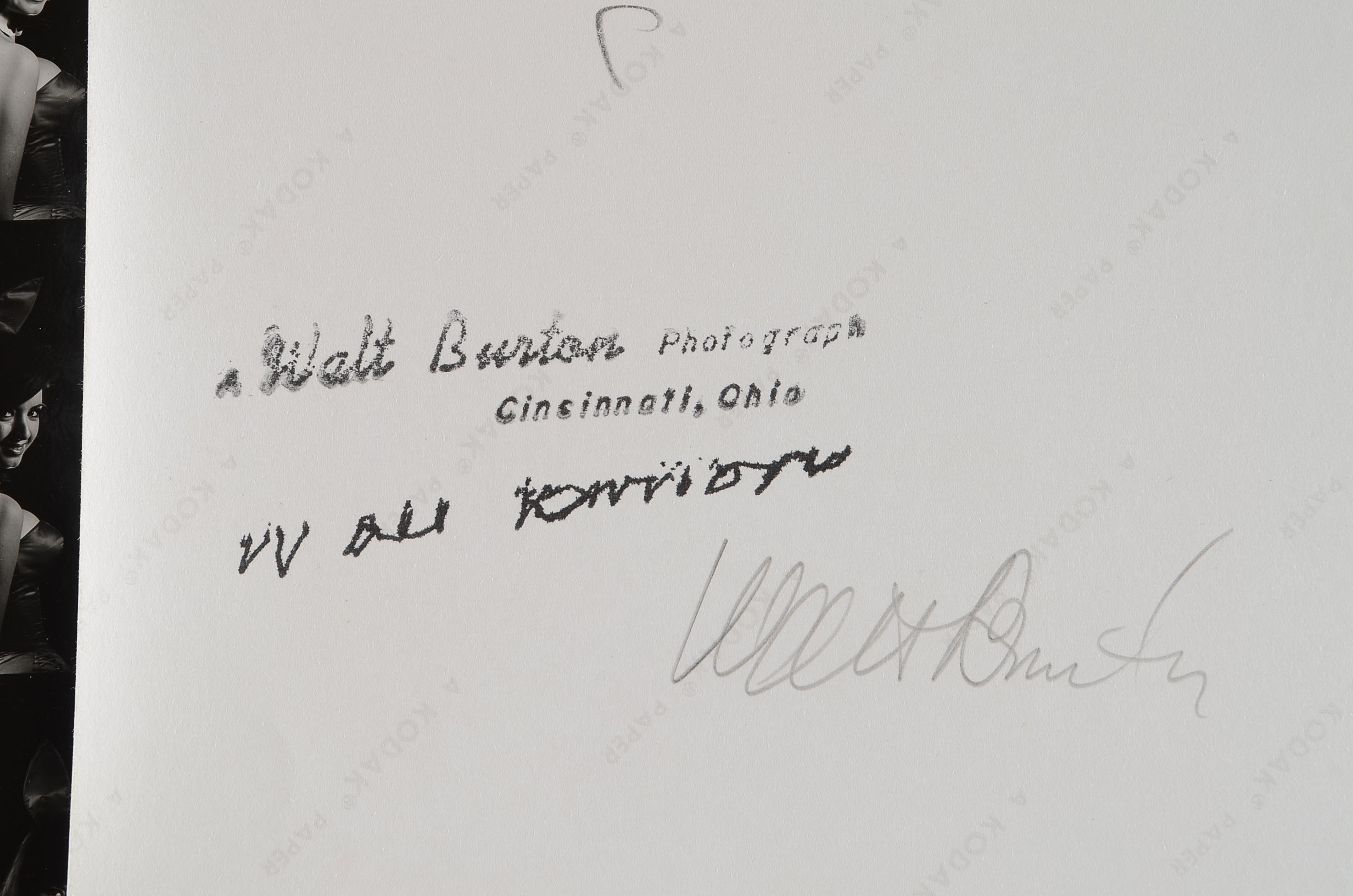 Walt Burton Playboy Club Head Shot Photographic Prints 