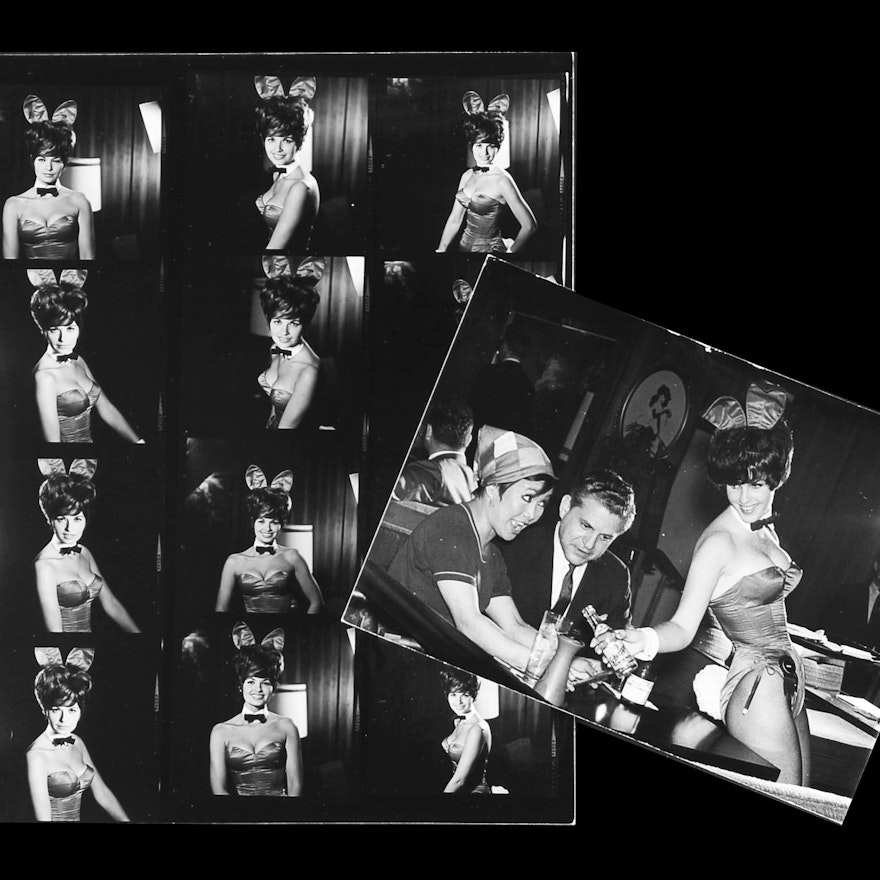 Walt Burton Playboy Club Bunny Head Shots Photographic Prints 