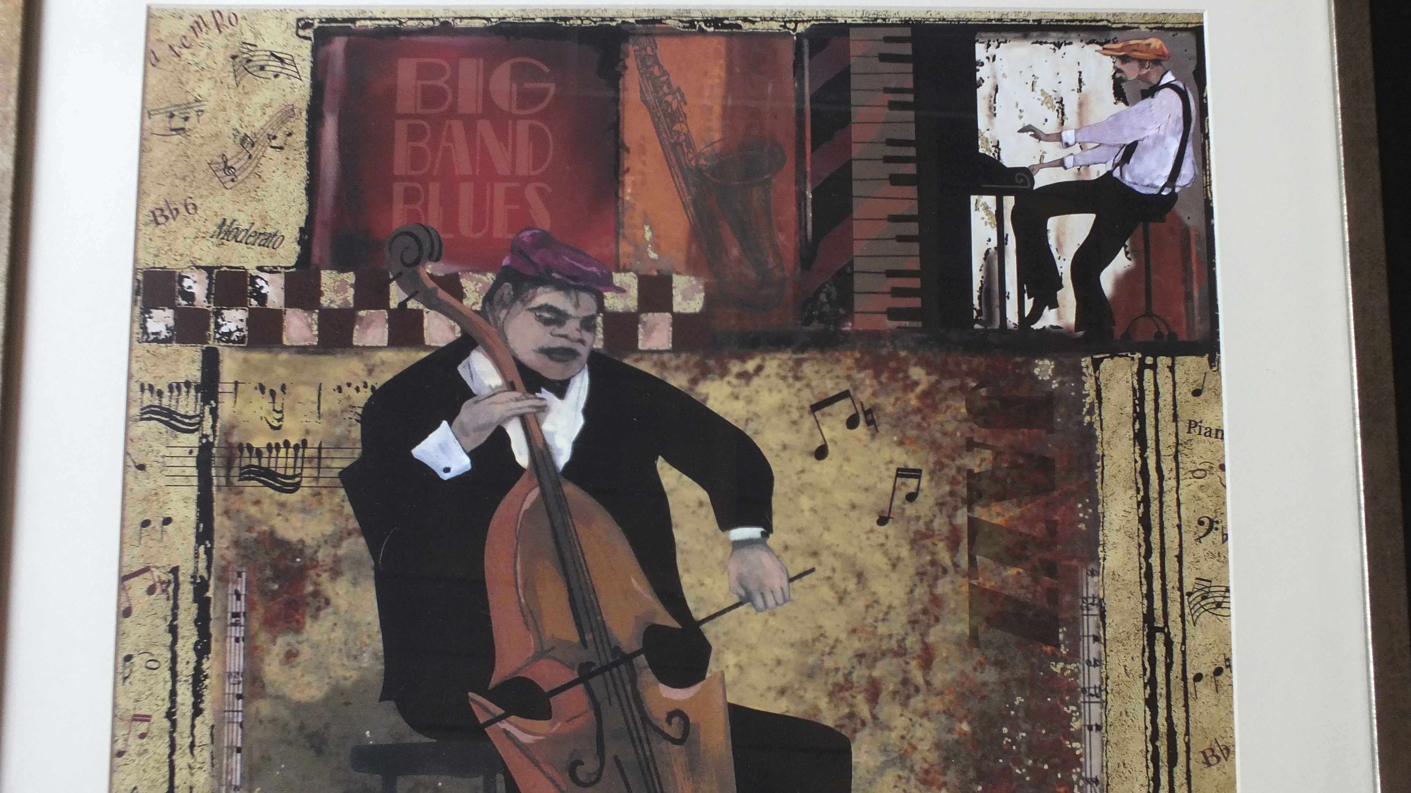 Saxophone and Cello Framed Prints 