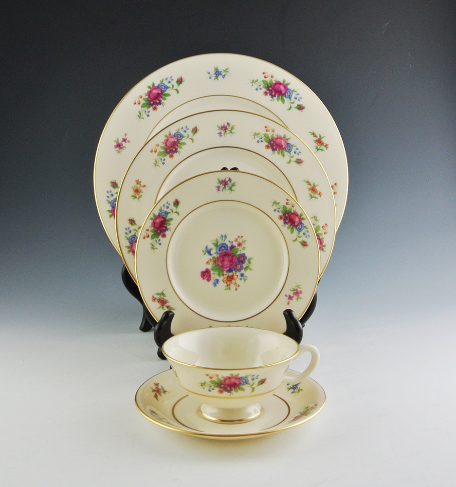 Set Of Beautiful Lenox Rose China 
