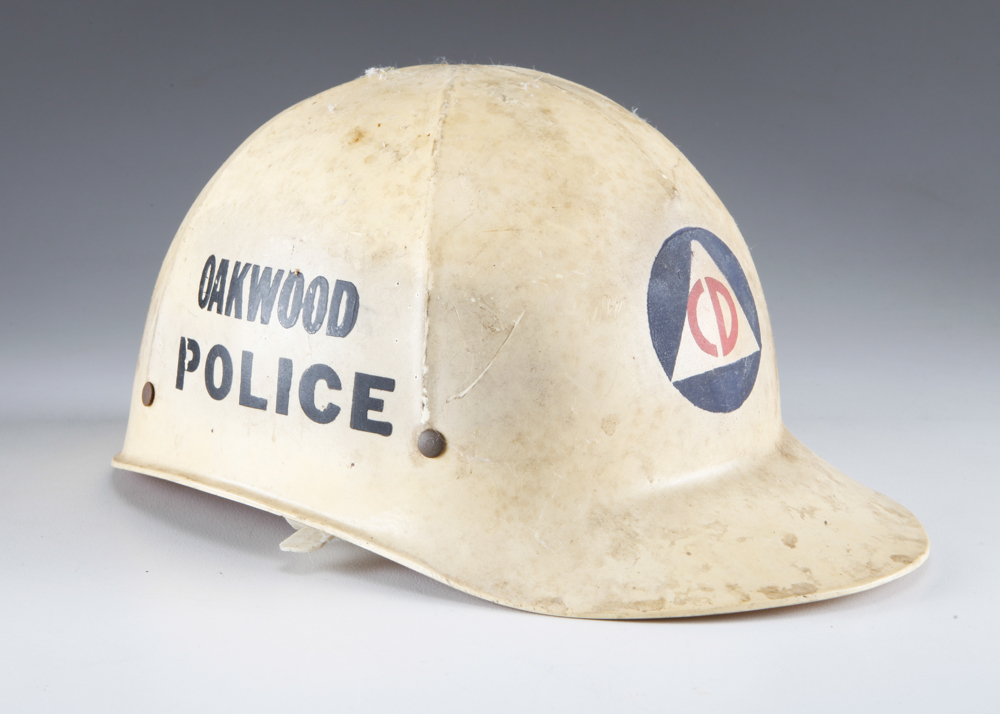 Vintage Oakwood Police Helmet