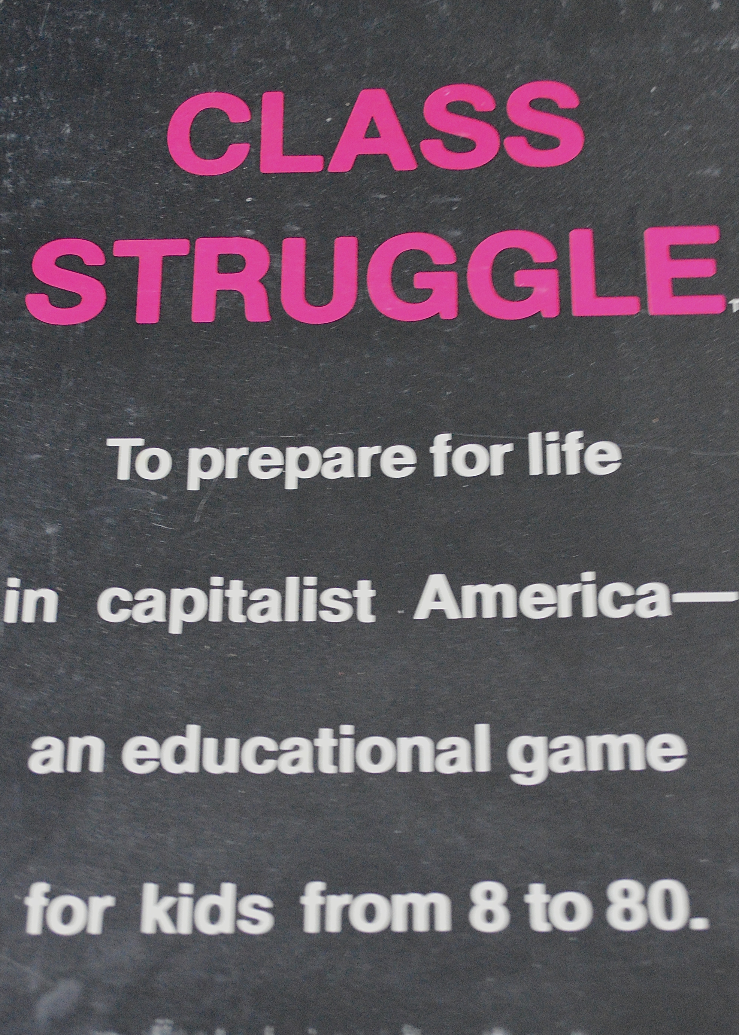 Vintage "Class Struggle" Board Game