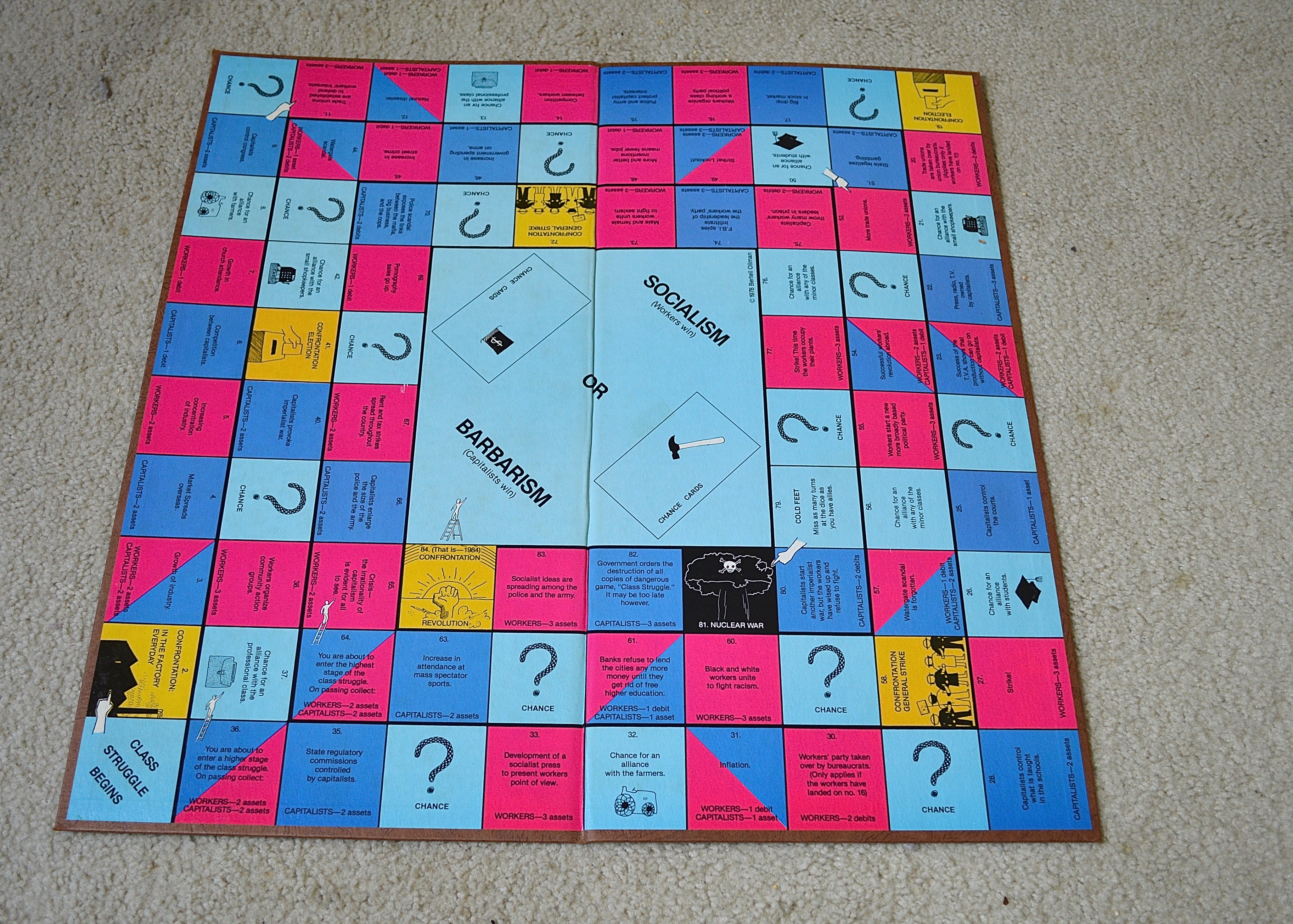 Vintage "Class Struggle" Board Game