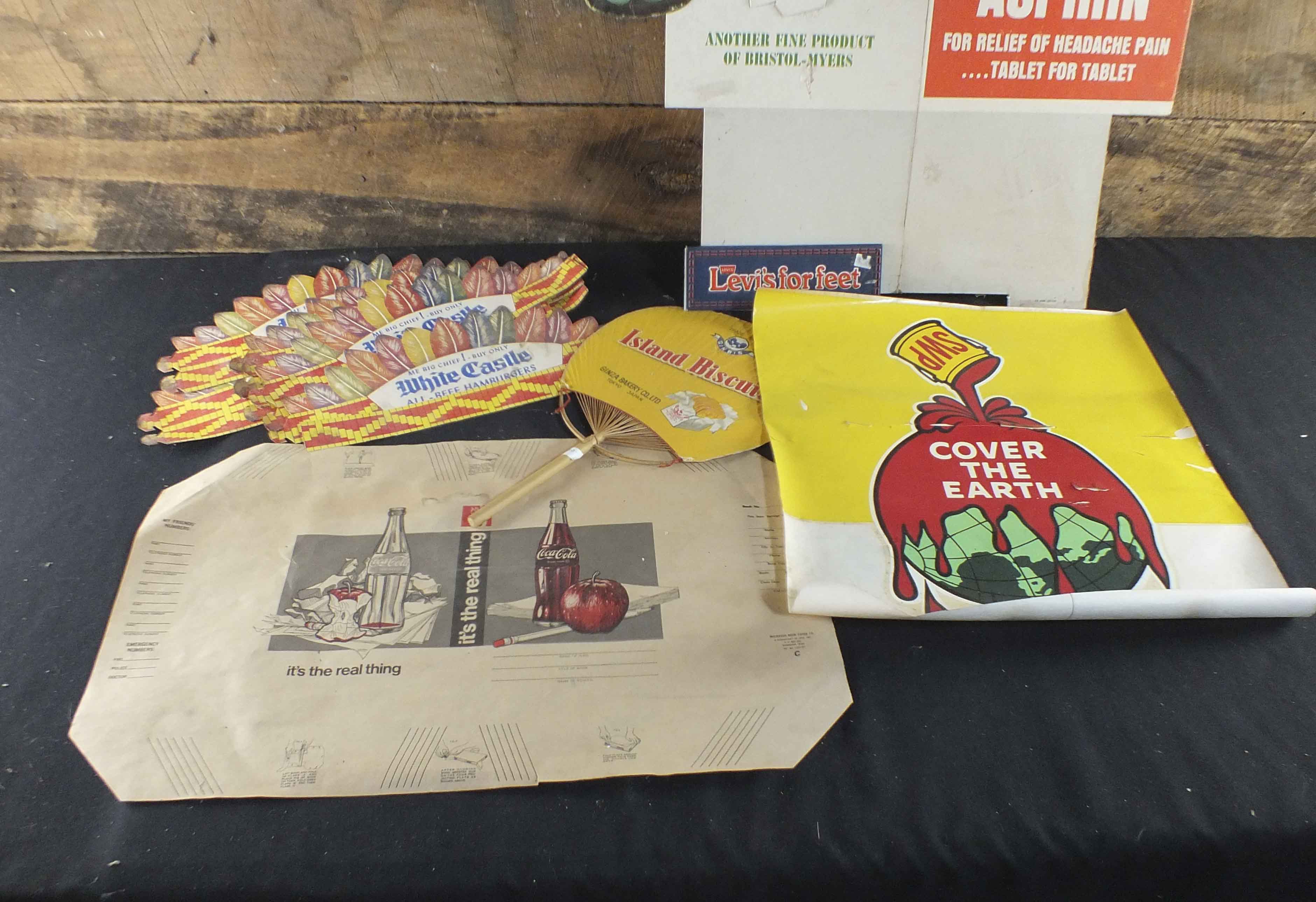  Vintage Advertising Paper Signage and Displays