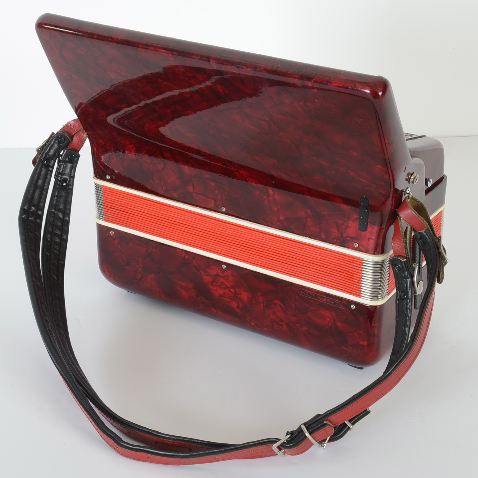 Red Lindo Accordion in Black Case
