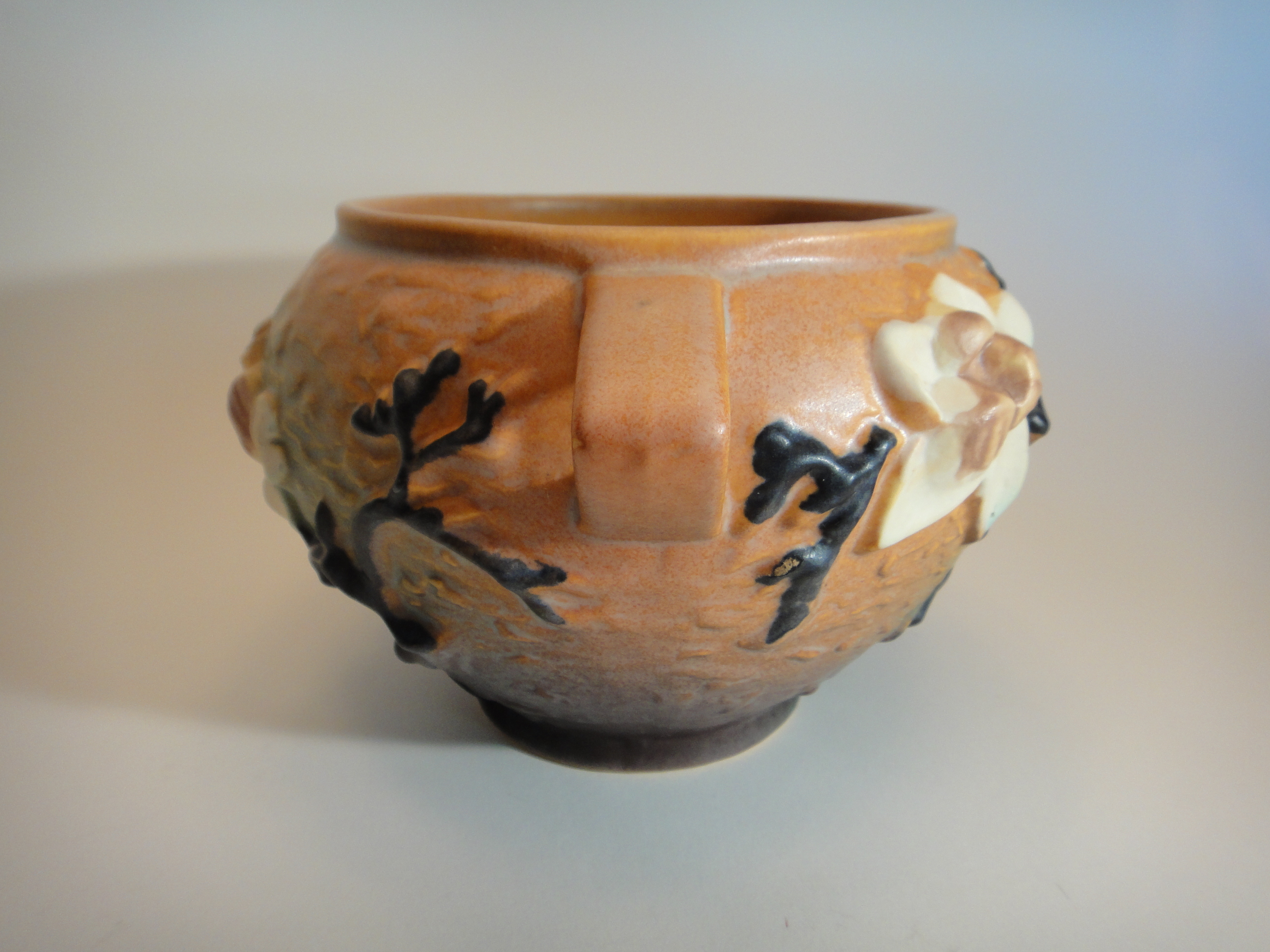 1940 Roseville Magnolia Green #665-4 Jardiniere