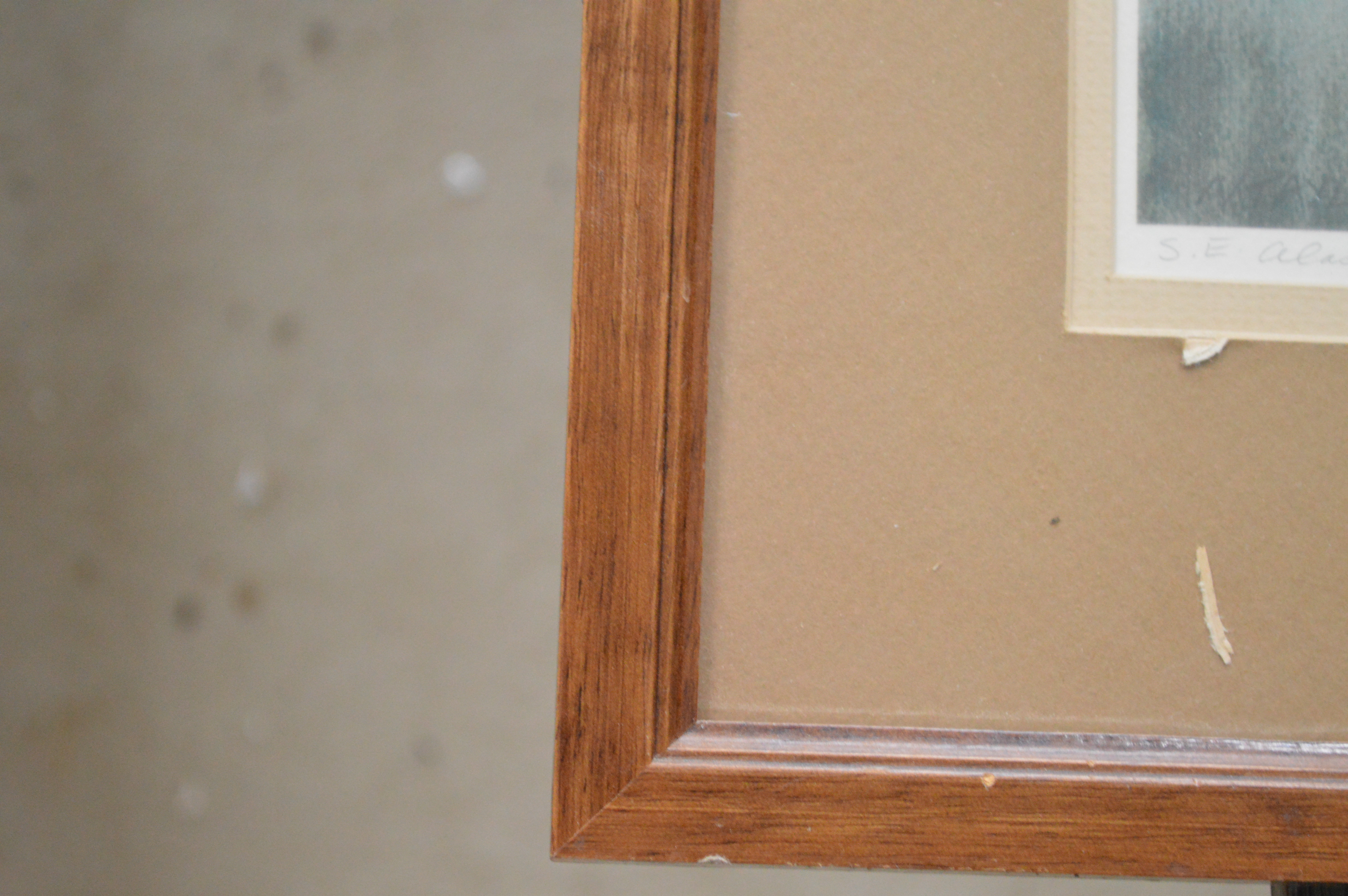 Two N. Taylor Stonington Prints and a Vintage Watercolor