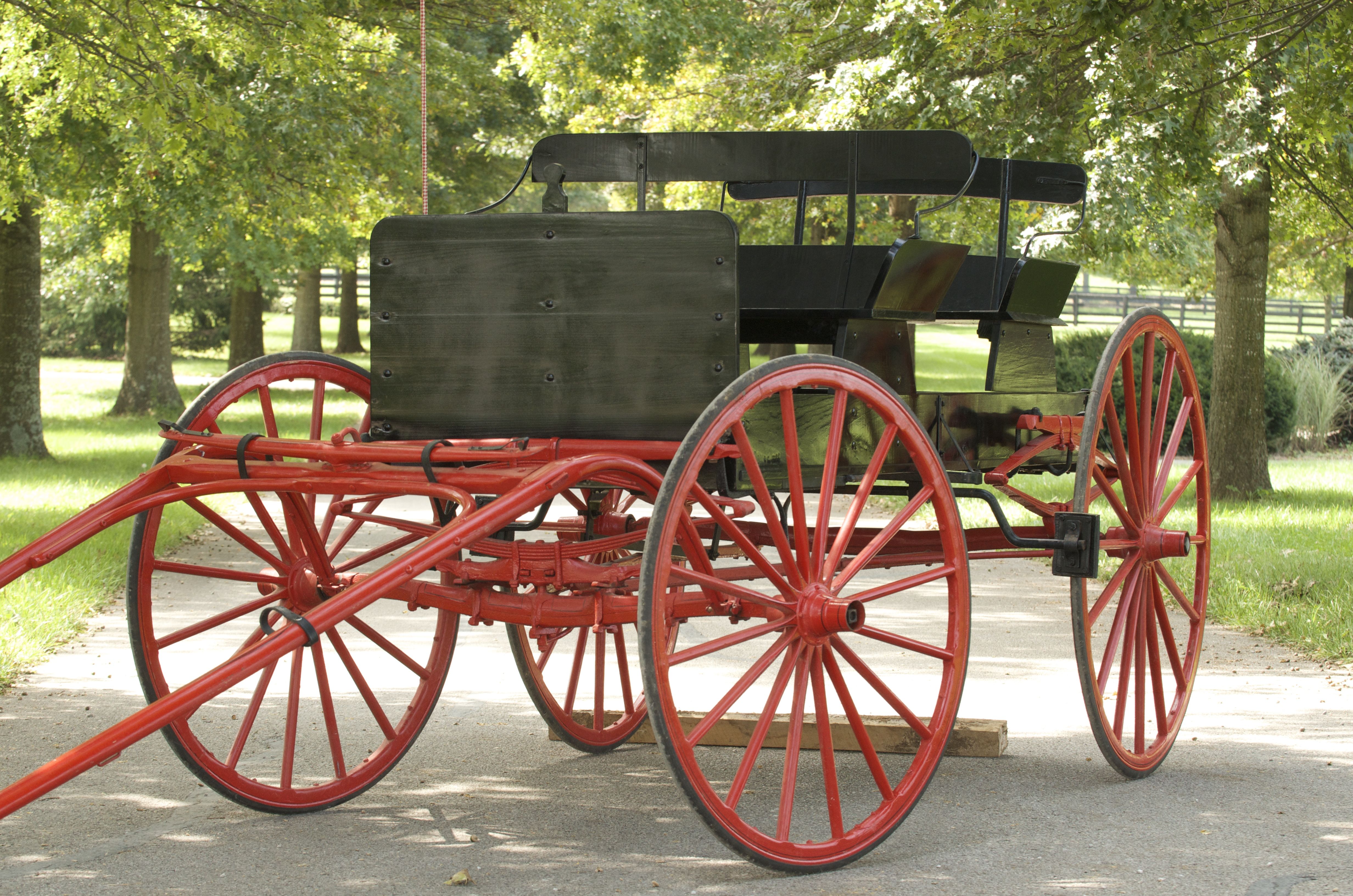 Antique Buckboard Horse Drawn Wagon