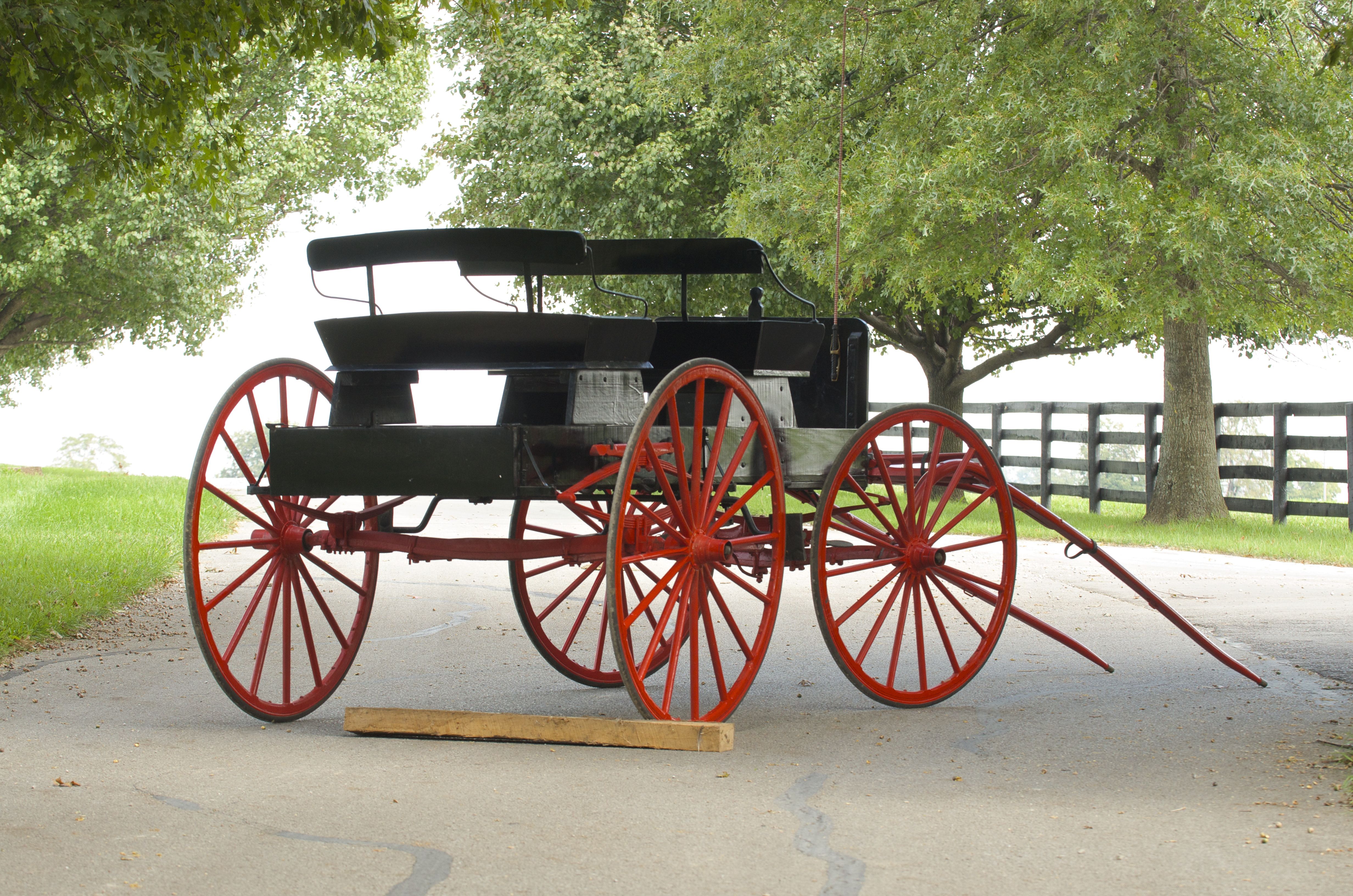 Antique Buckboard Horse Drawn Wagon