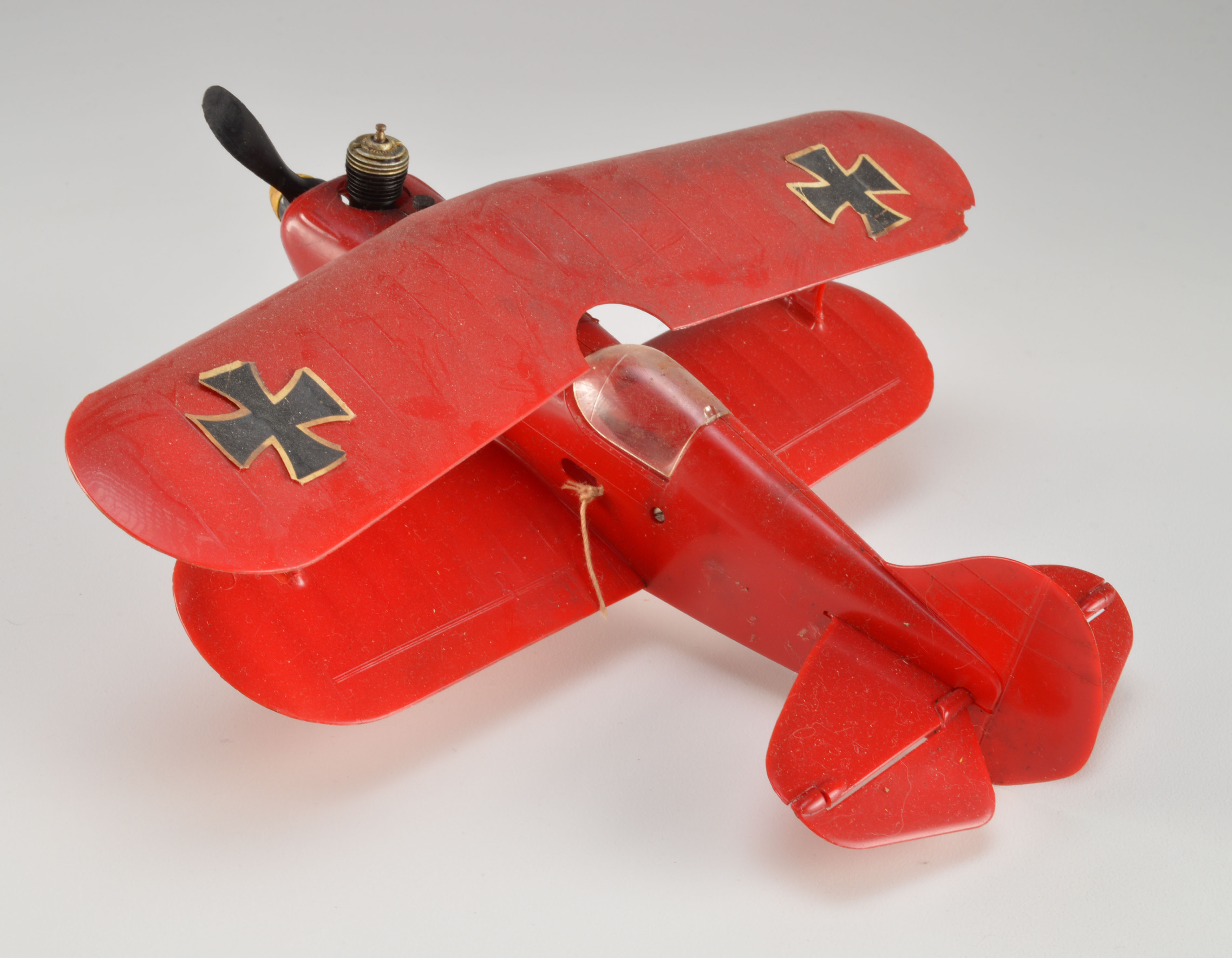 Vintage Cox "Red Knight" Fuel-Powered Model Stunt Plane